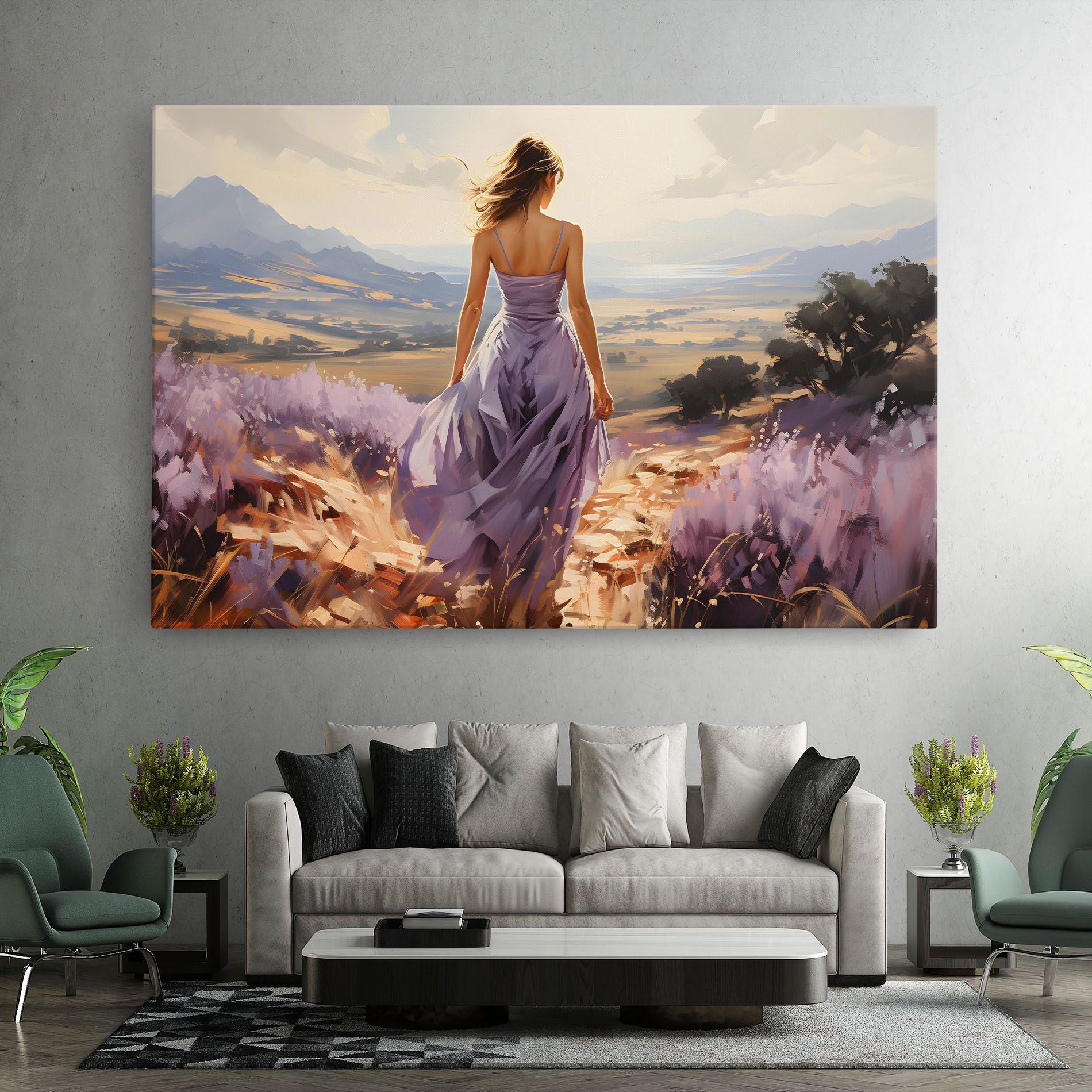 Purple Dress Woman mockup 7