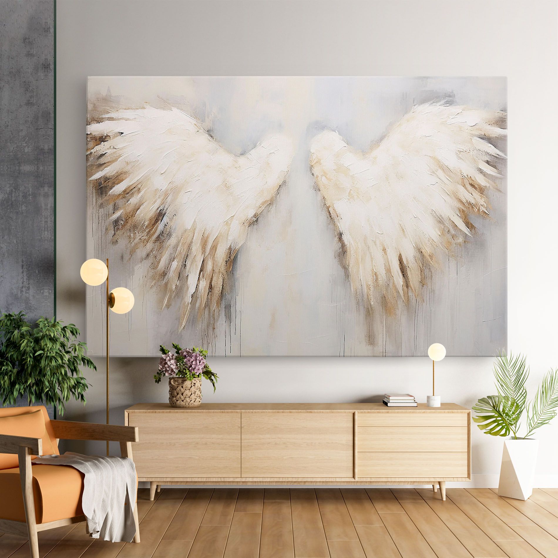 Cream White Wings mockup 9