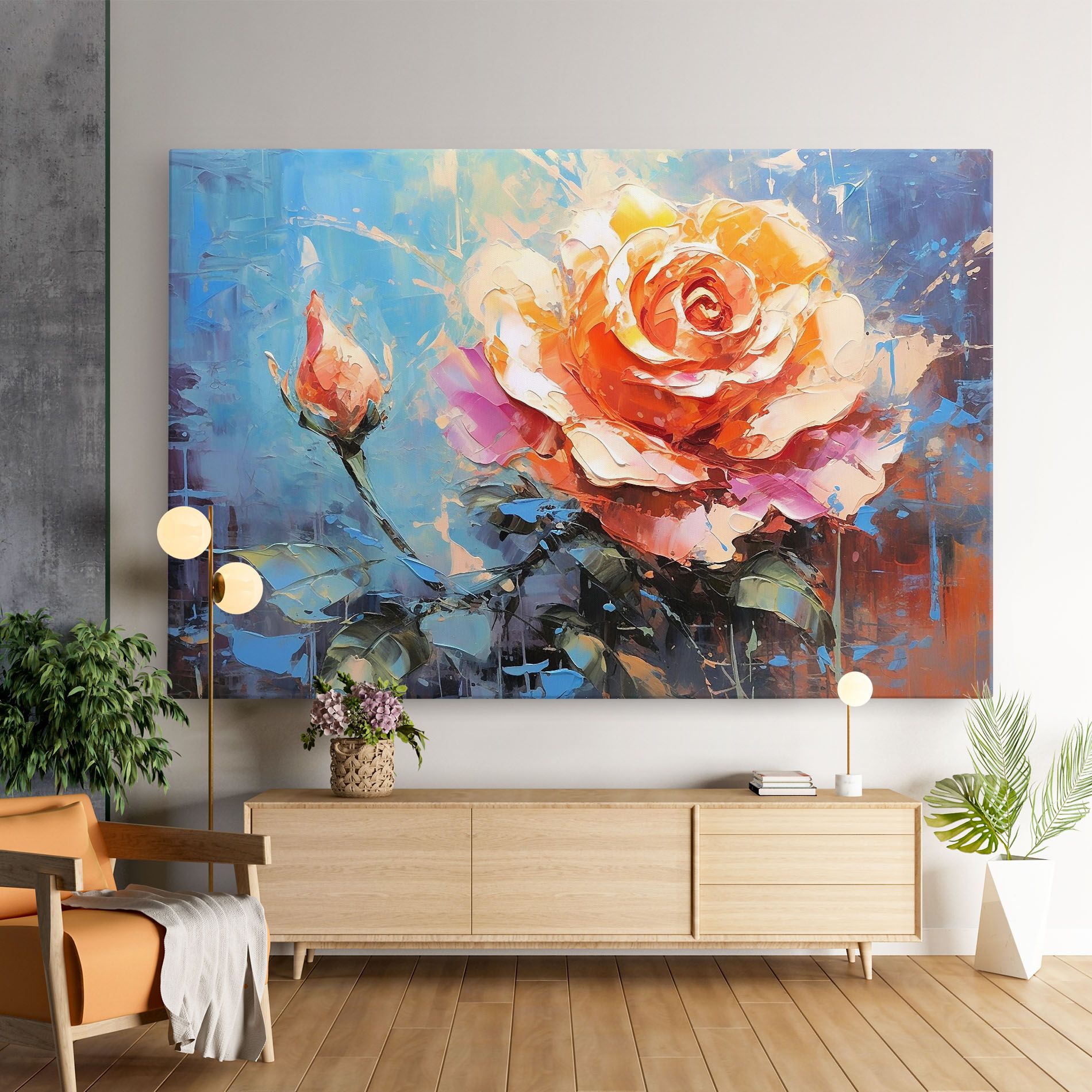 Pretty Pink Rose Art mockup 9