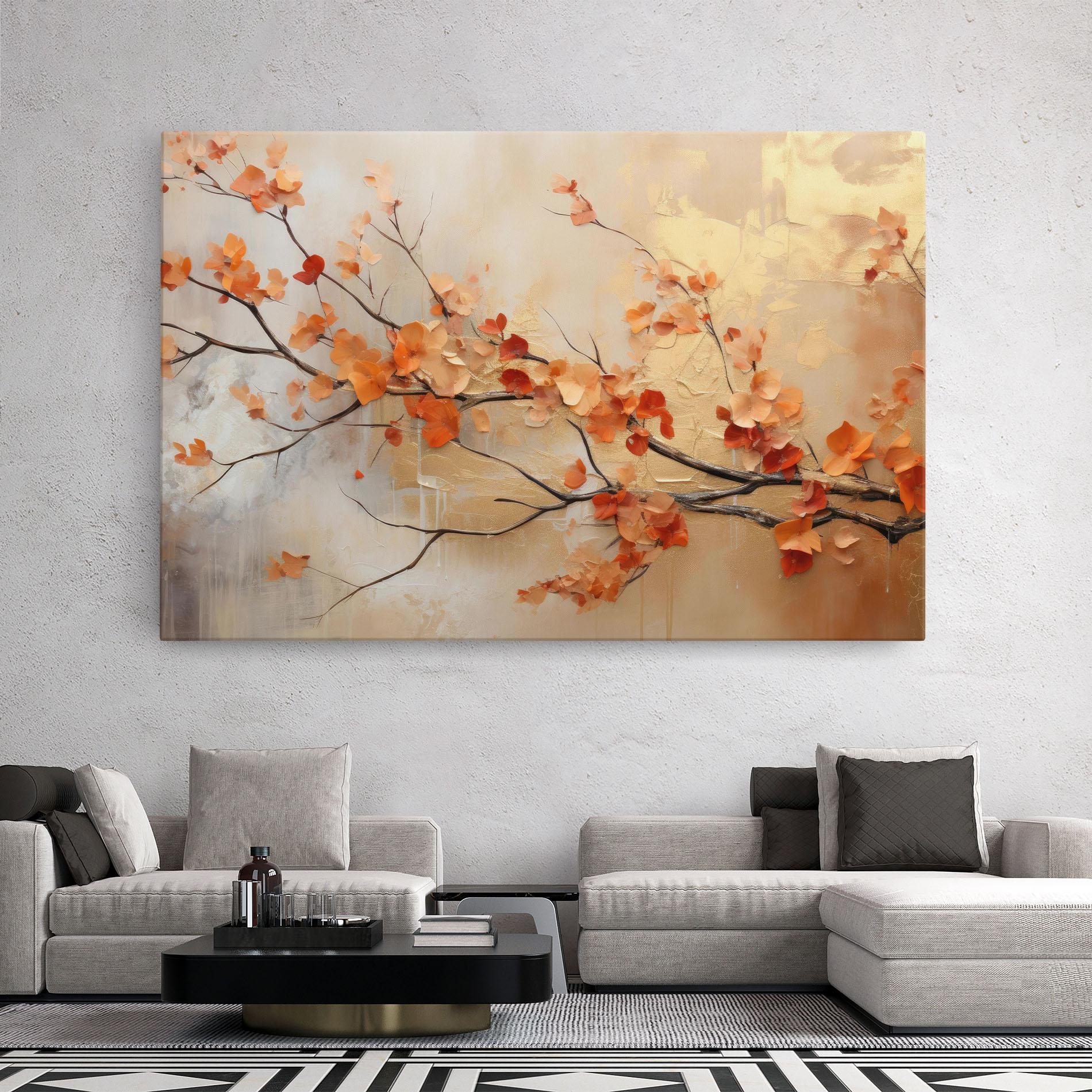 Leinwandbild Autumn Nature Art mockup 2