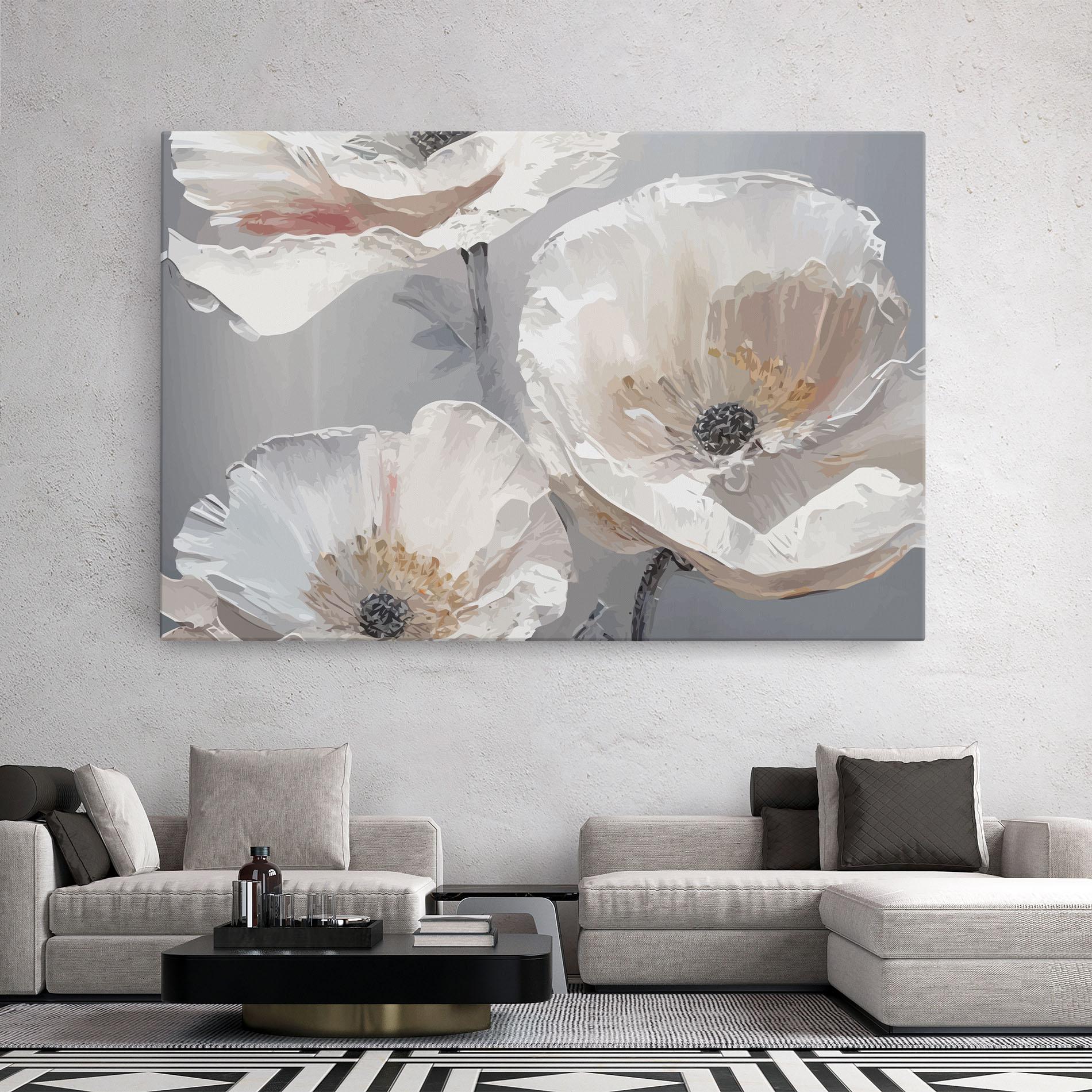 Leinwandbild Cream Mix Flower mockup 2