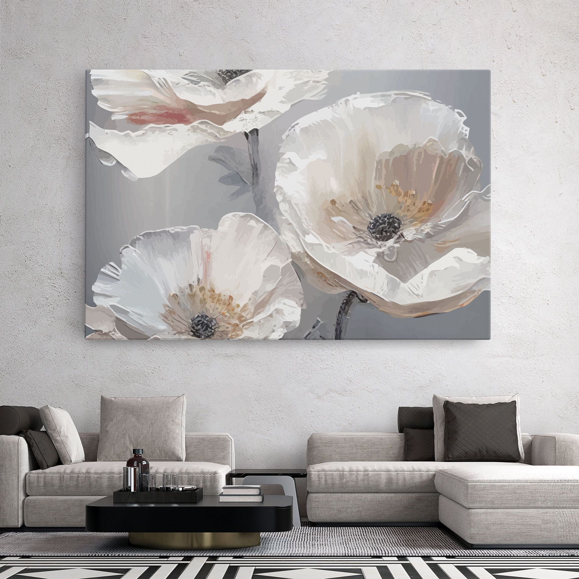 Cream Mix Flower mockup 2