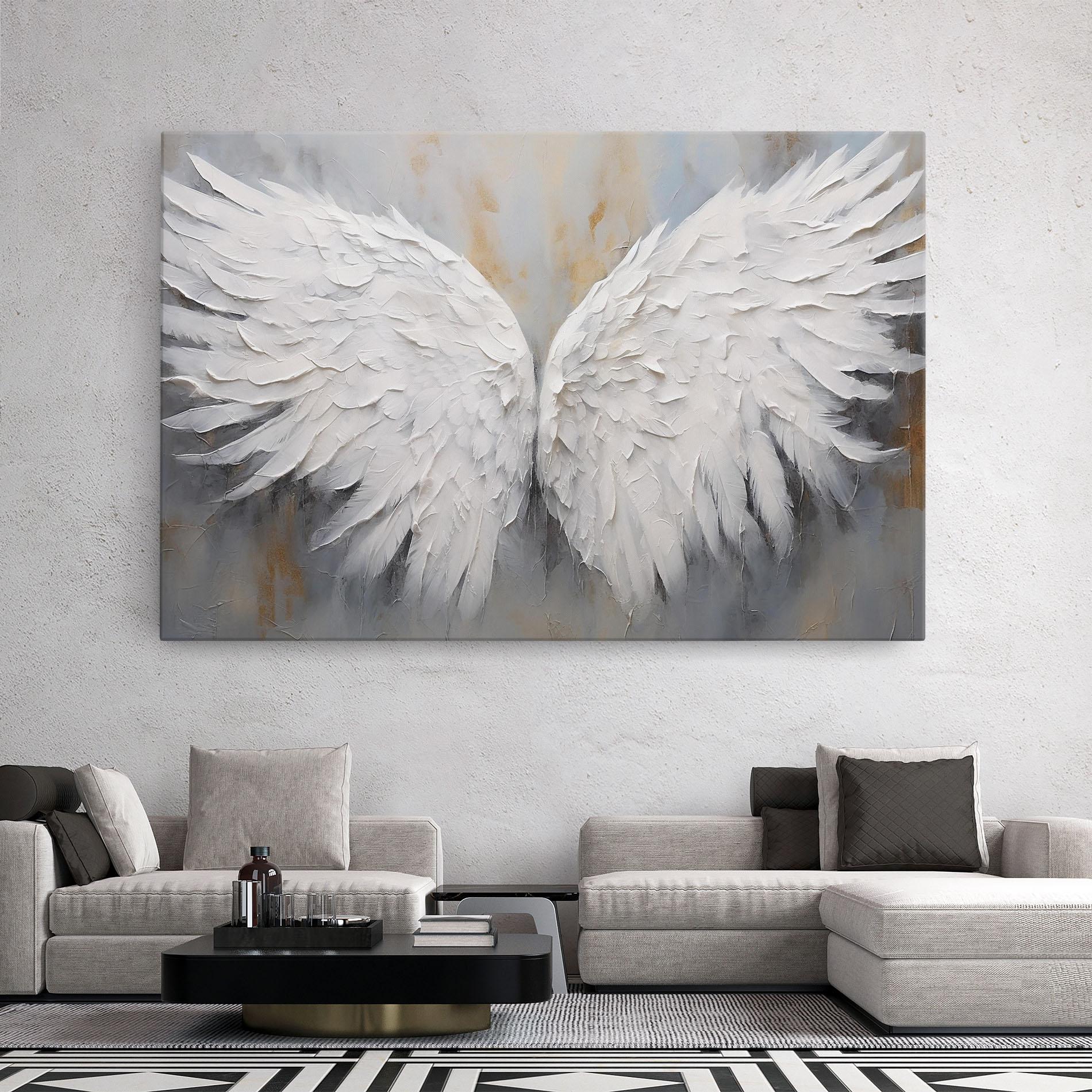 Leinwandbild Pretty Angel Wings mockup 2