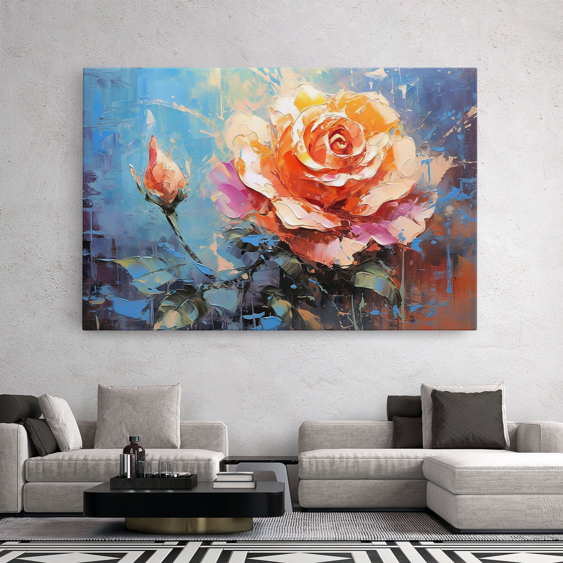 Pretty Pink Rose Art mockup 2