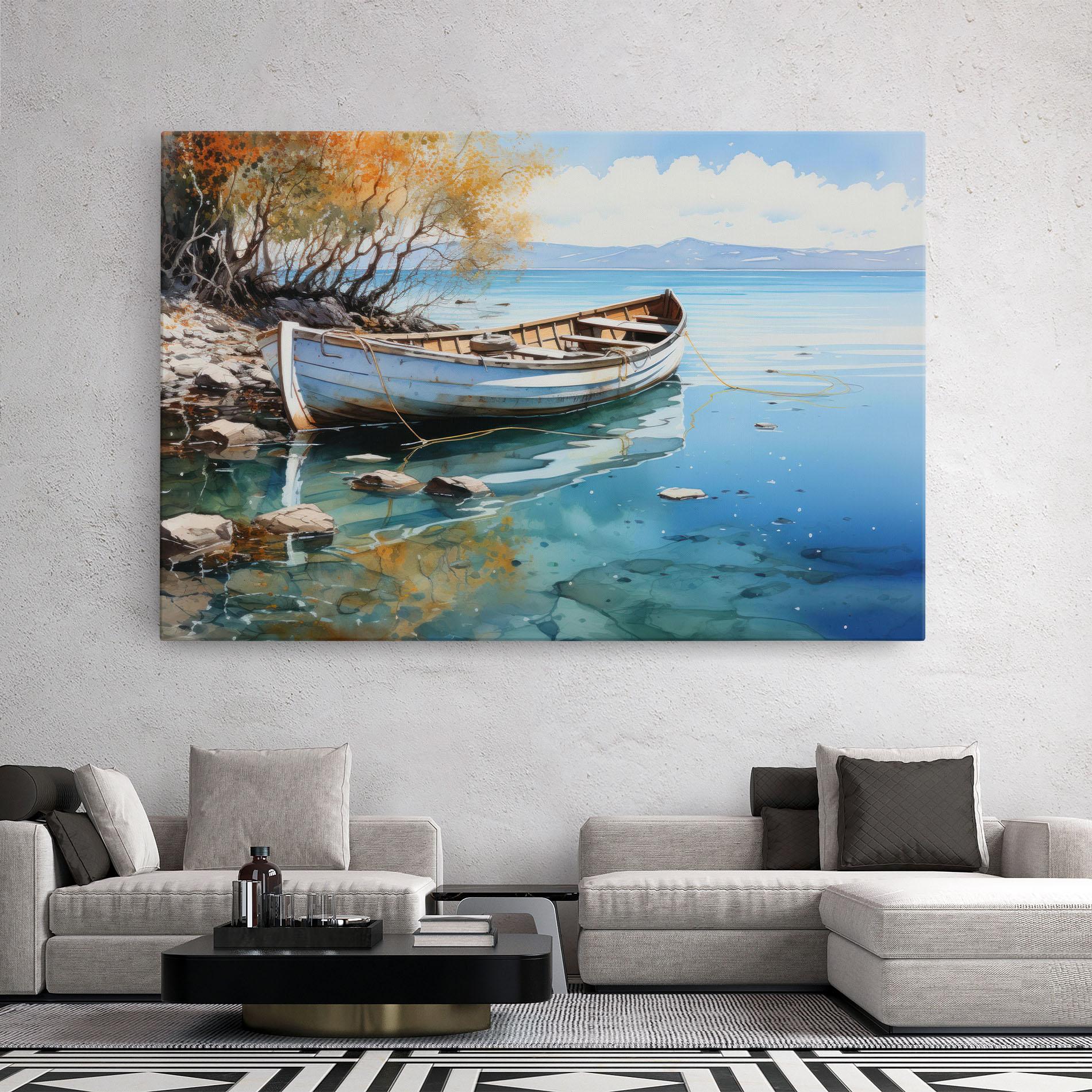 Leinwandbild Sailing Boat mockup 2