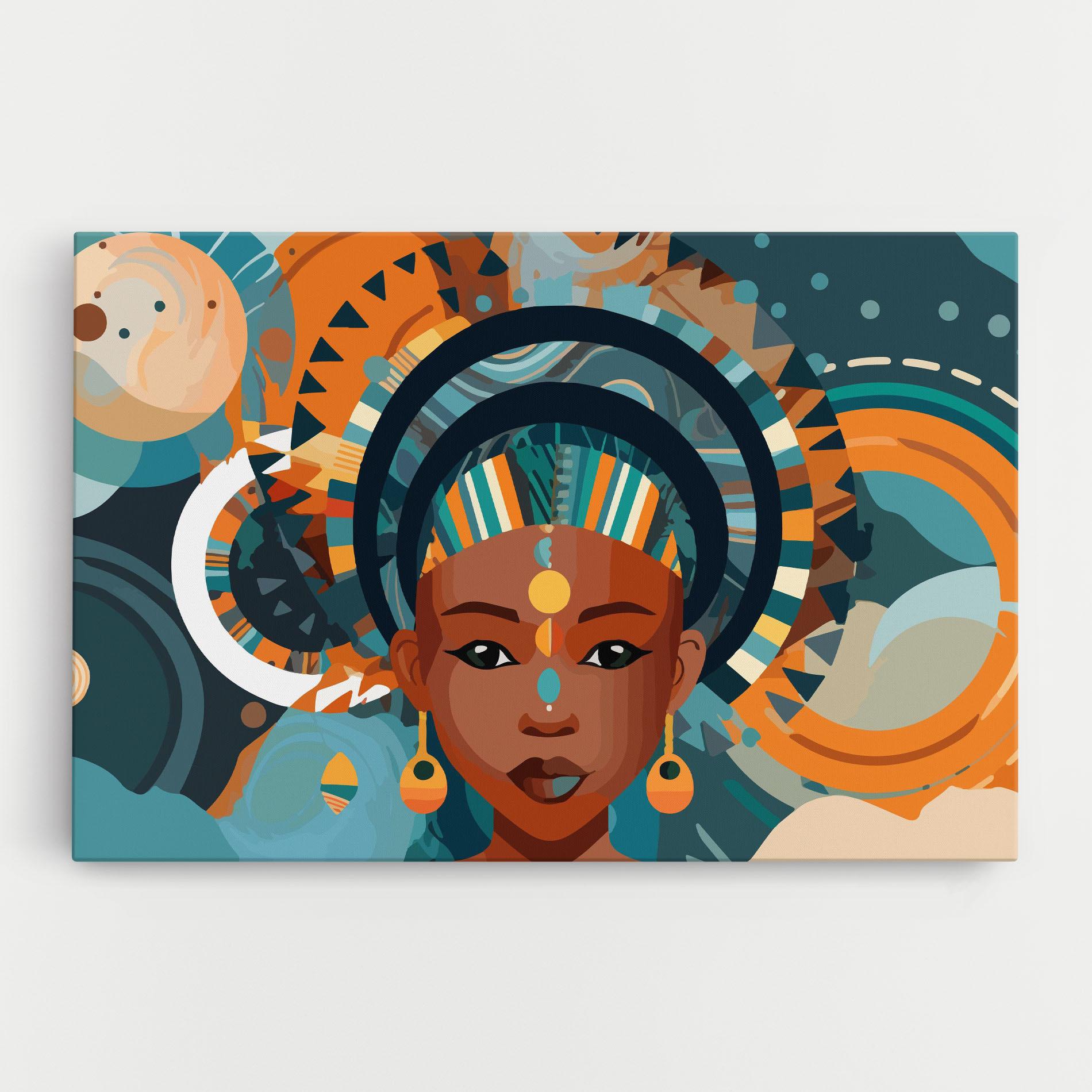 Leinwandbild African Colorful Child mockup 0