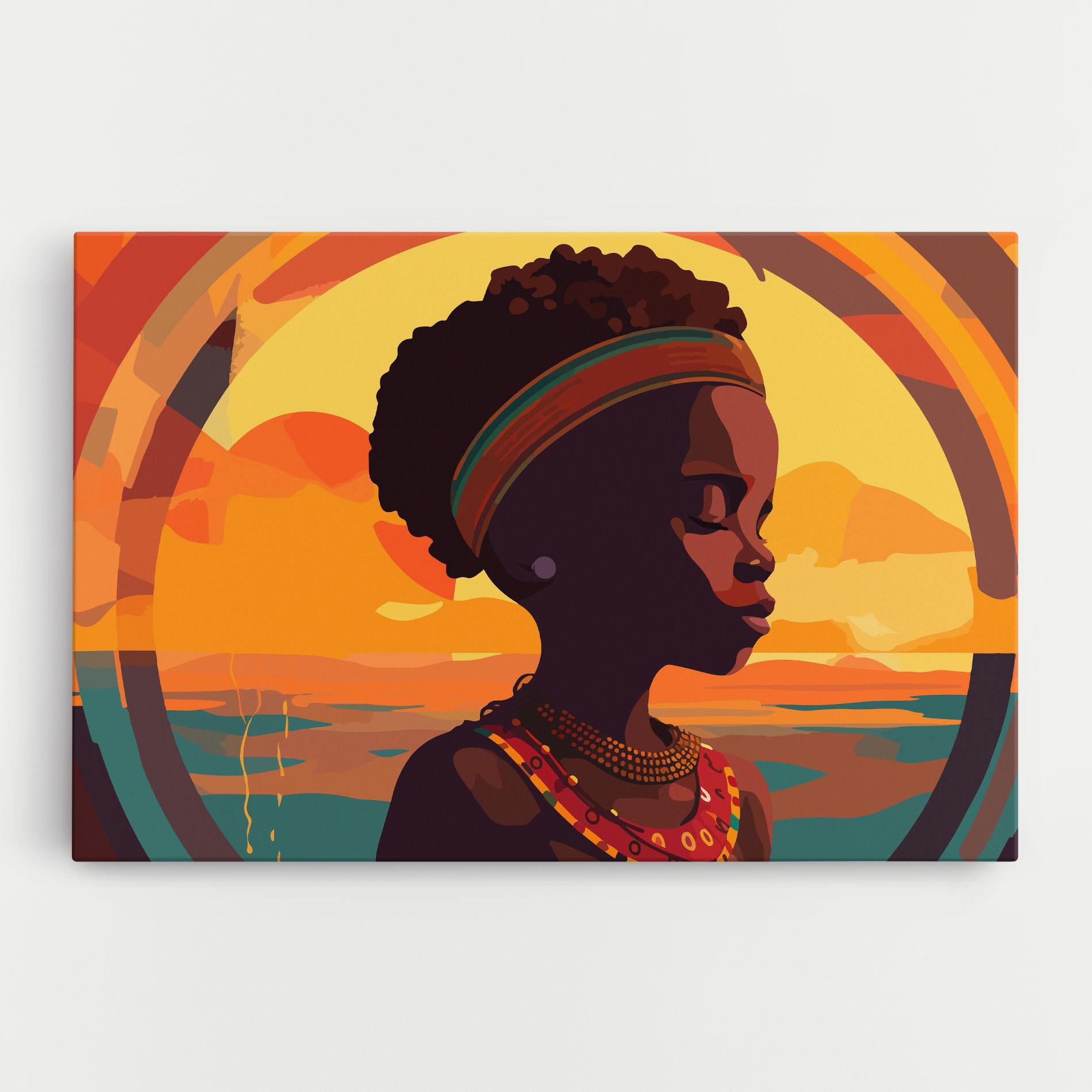 Leinwandbild African Pretty Child mockup 0