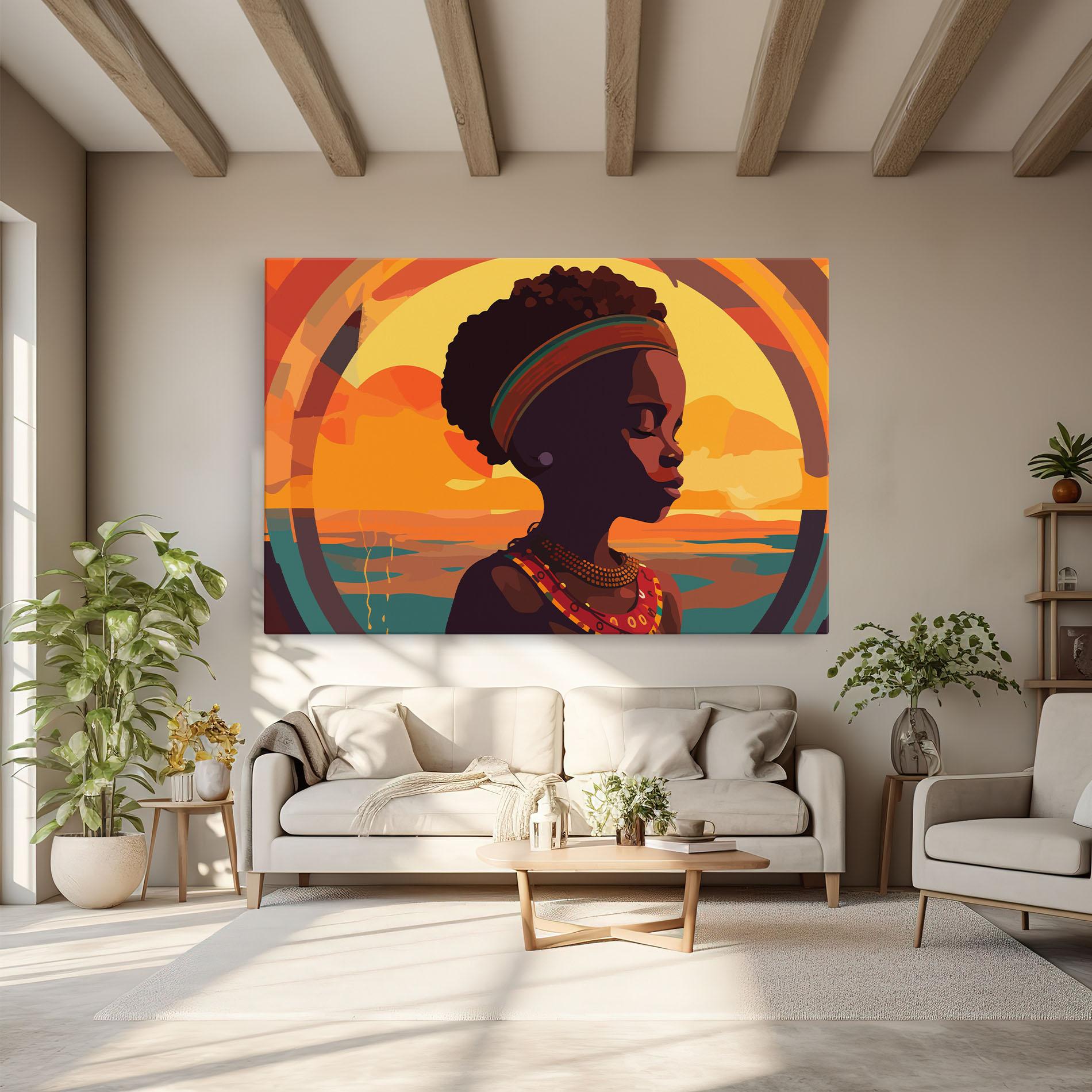 Leinwandbild African Pretty Child mockup 6