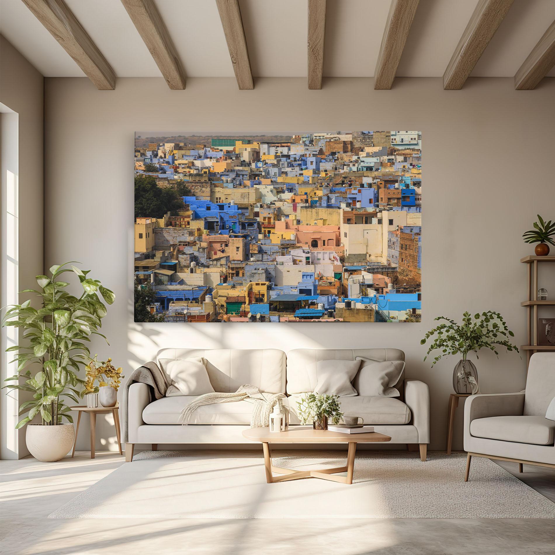 Leinwandbild Rajasthan View India mockup 6