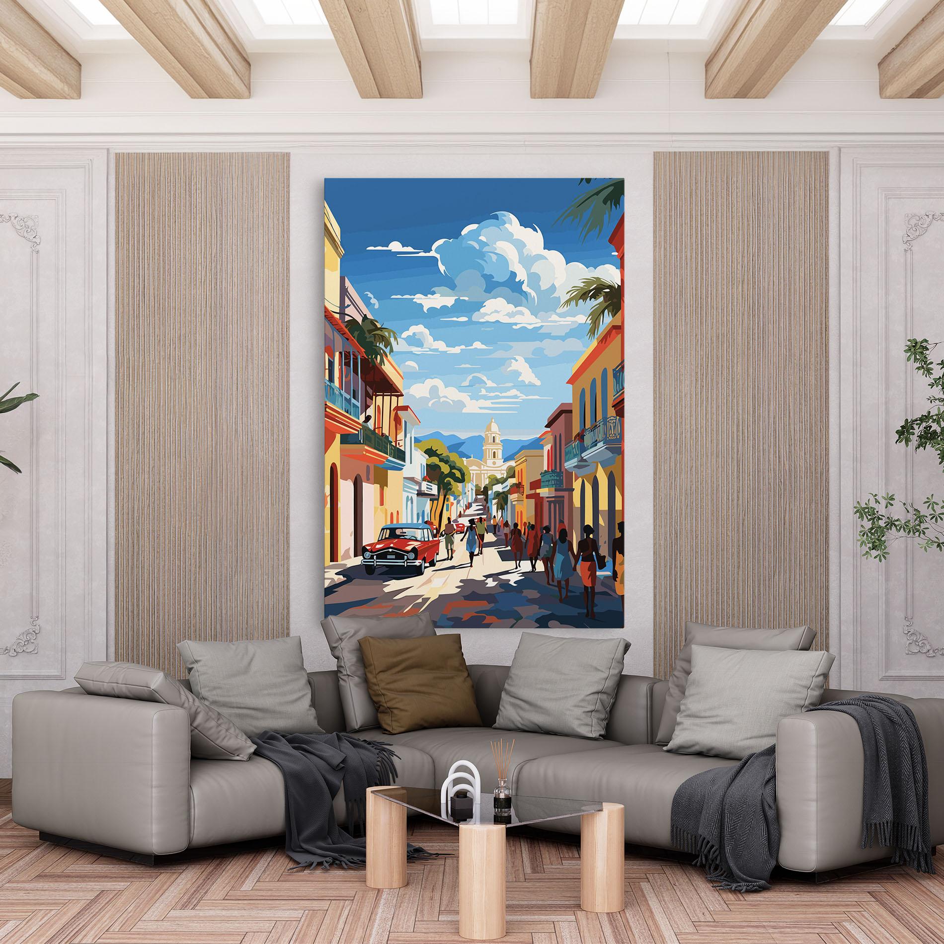 Leinwandbild African Street mockup 6