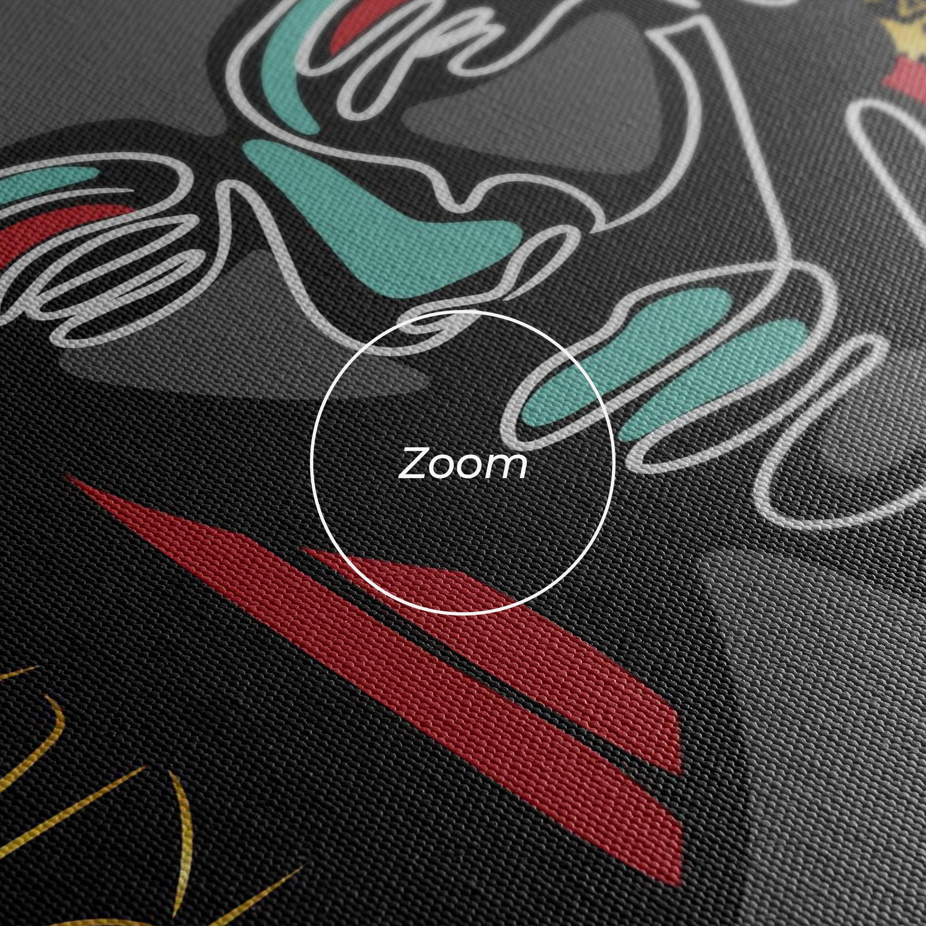 Leinwandbild Gold African Girl mockup 3