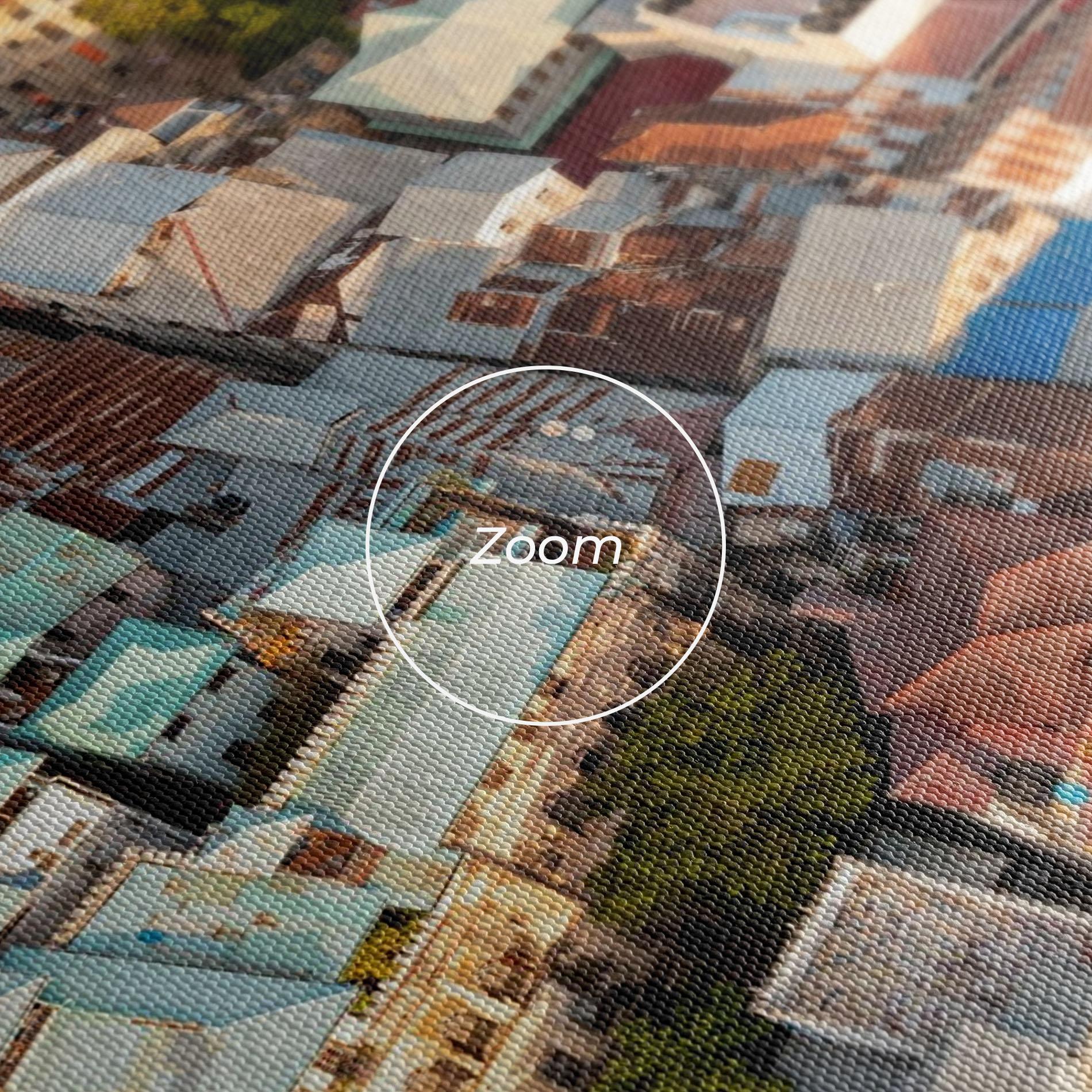 Leinwandbild Island Tanzania Buildings mockup 3