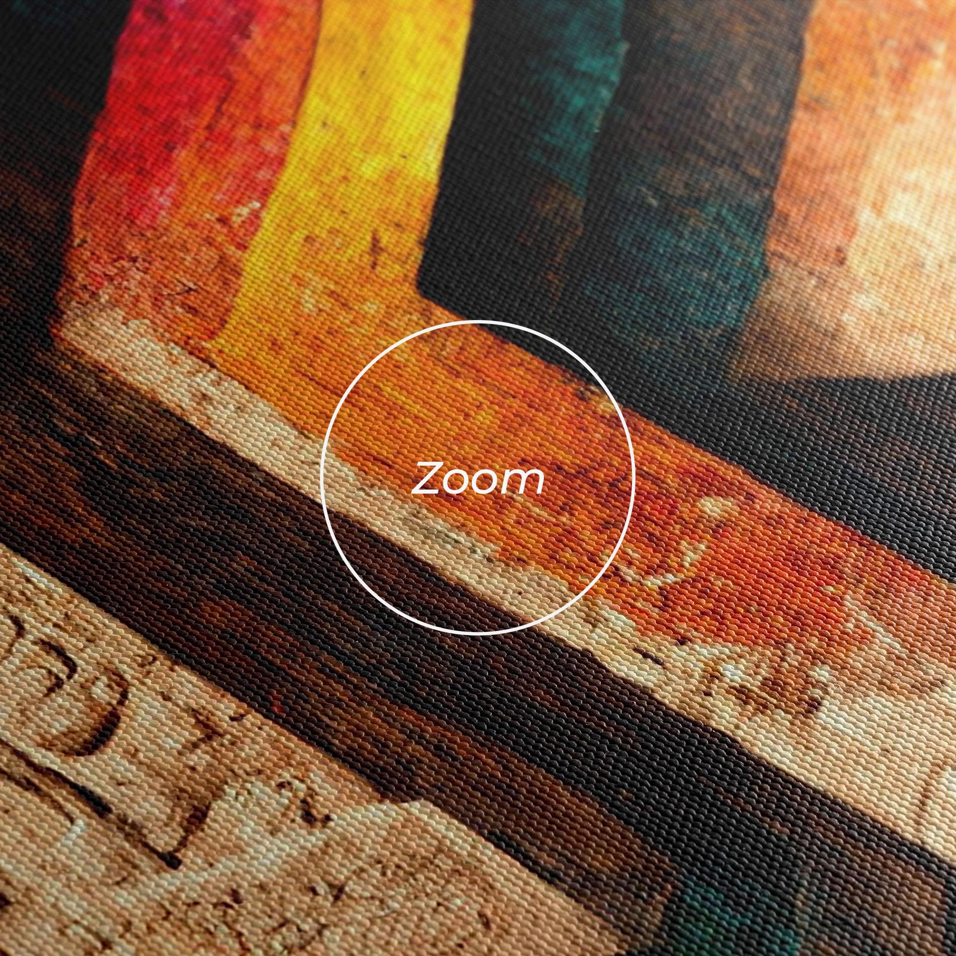 Leinwandbild Mayan Style Wood mockup 3