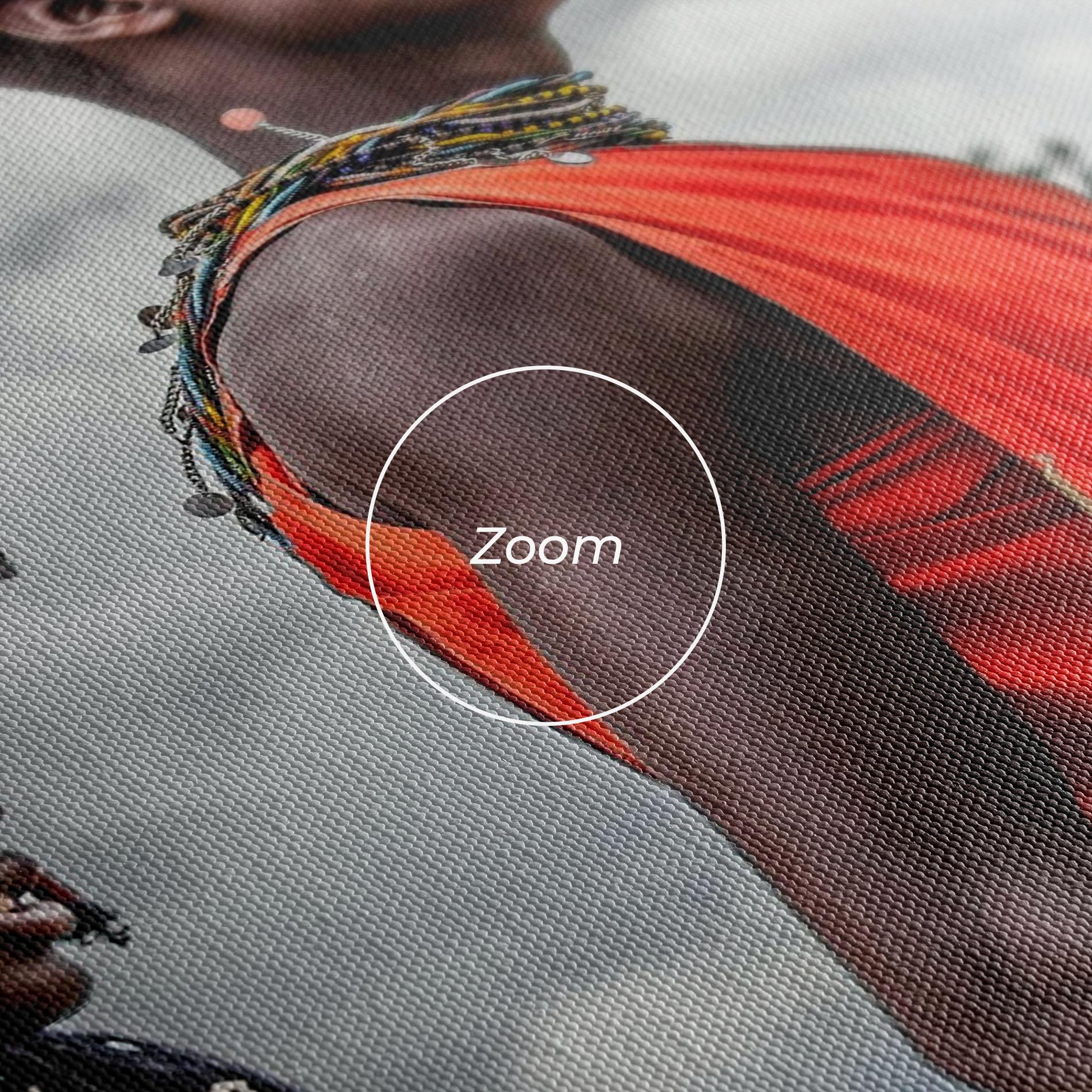 Leinwandbild Red African Clothes mockup 3