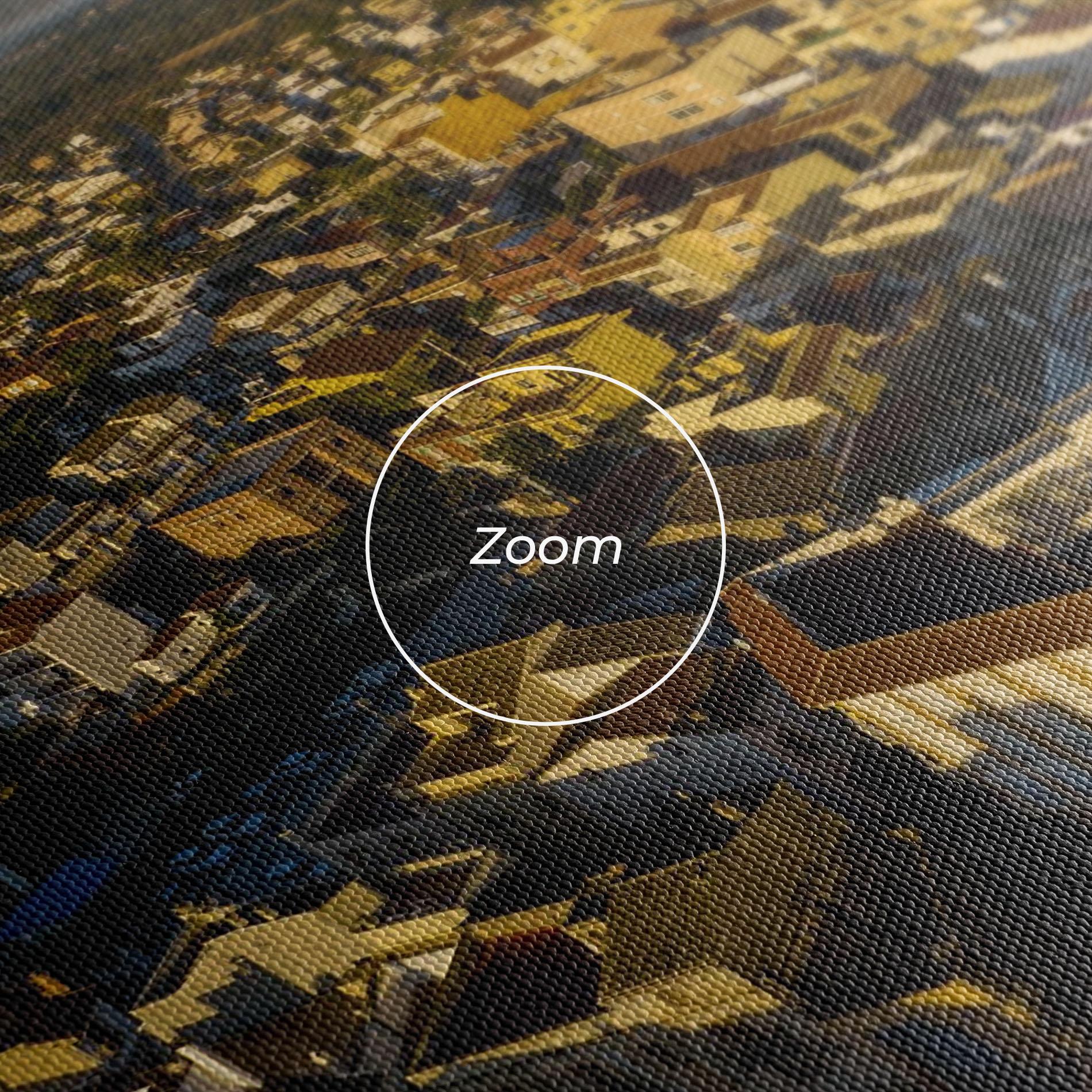 Leinwandbild Streets Town Sunrise mockup 3