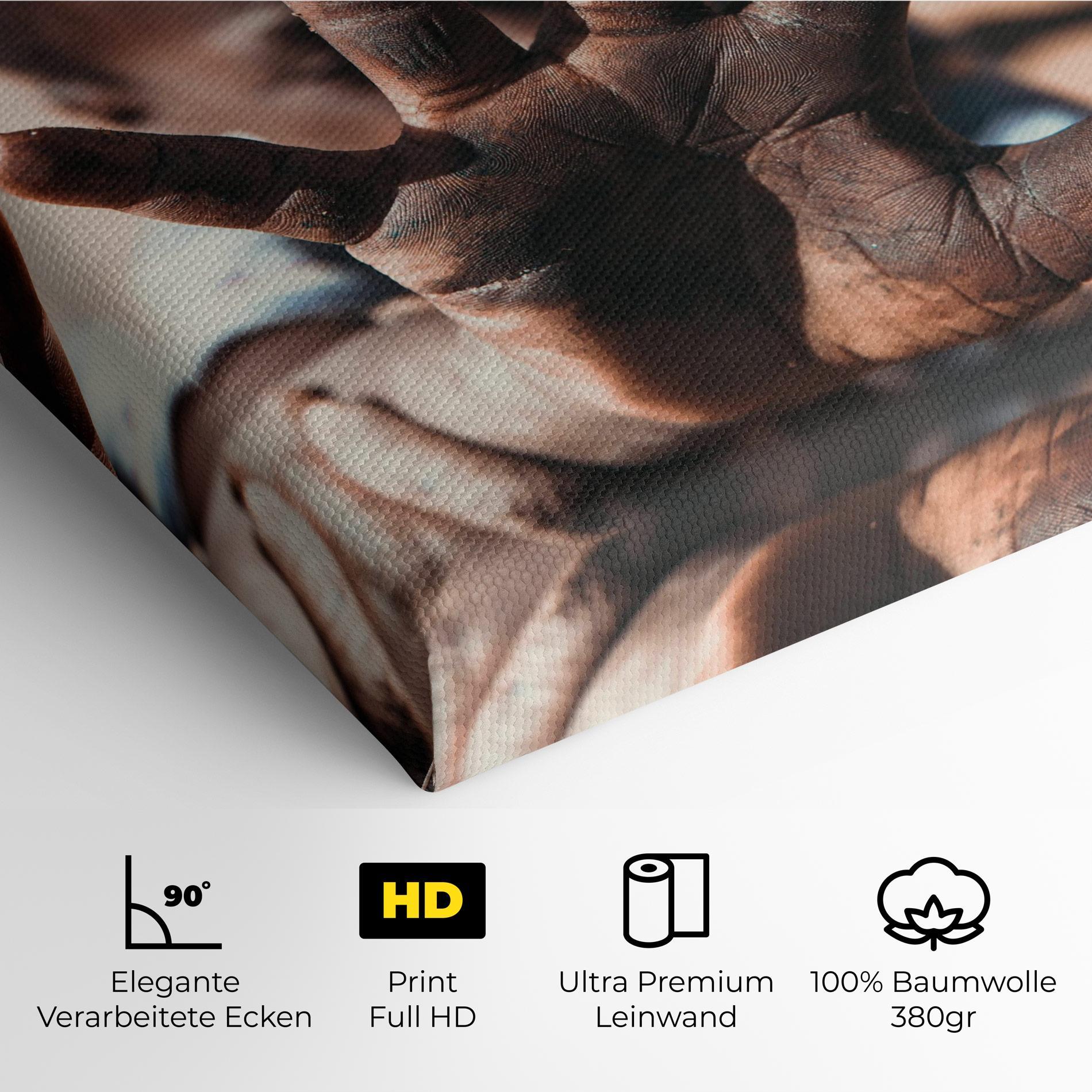 Leinwandbild Little Dirty Hand mockup 4