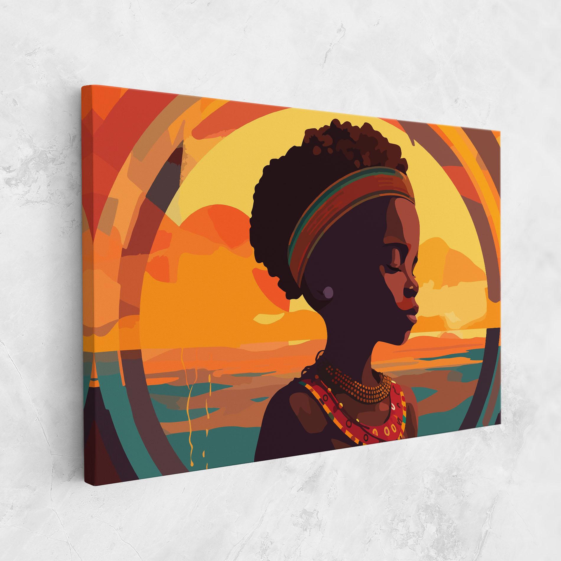 Leinwandbild African Pretty Child mockup 1