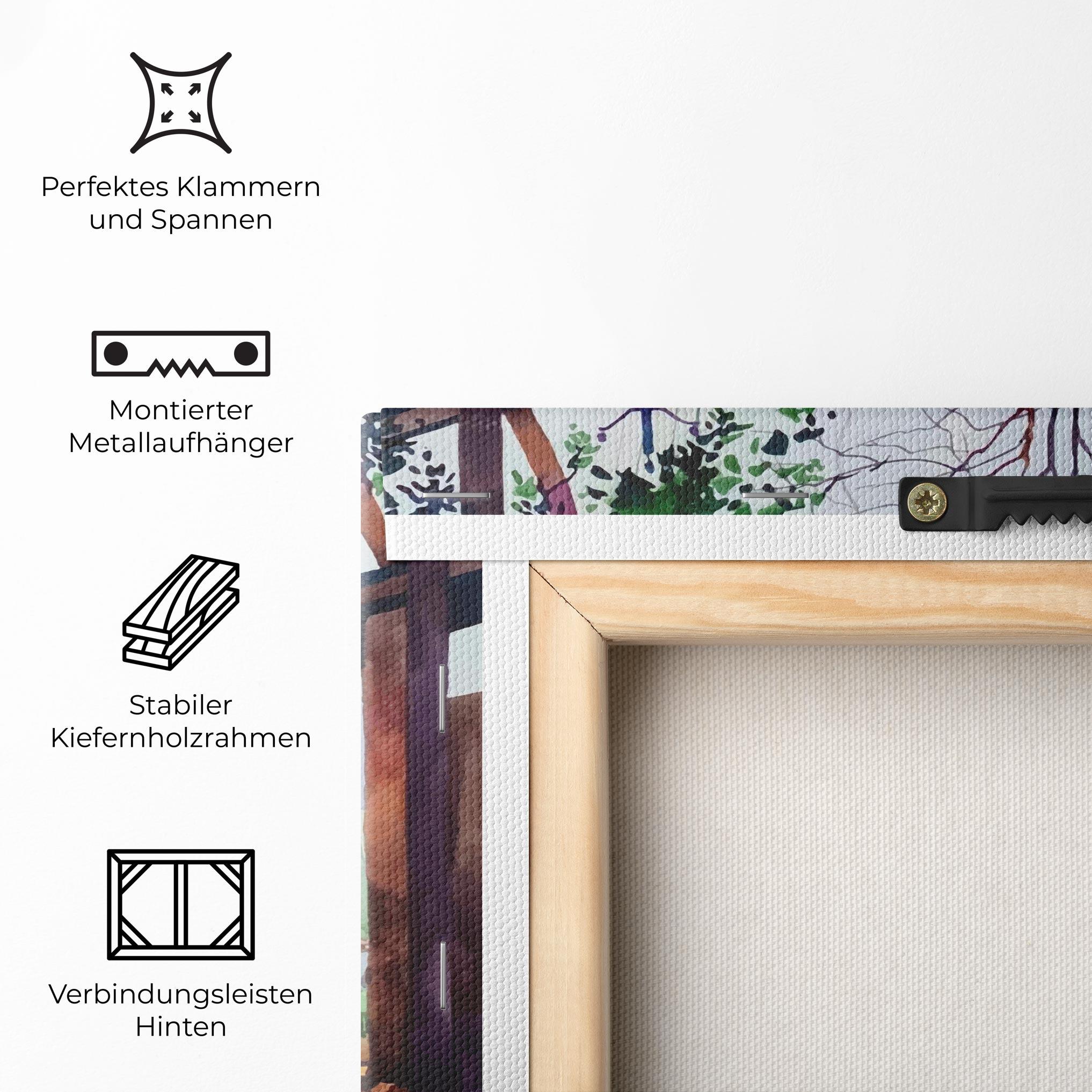 Leinwandbild African City mockup 5