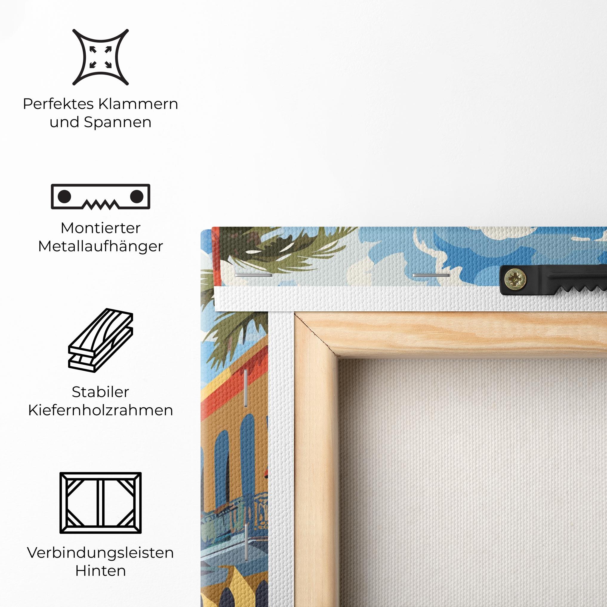 Leinwandbild African Street mockup 5