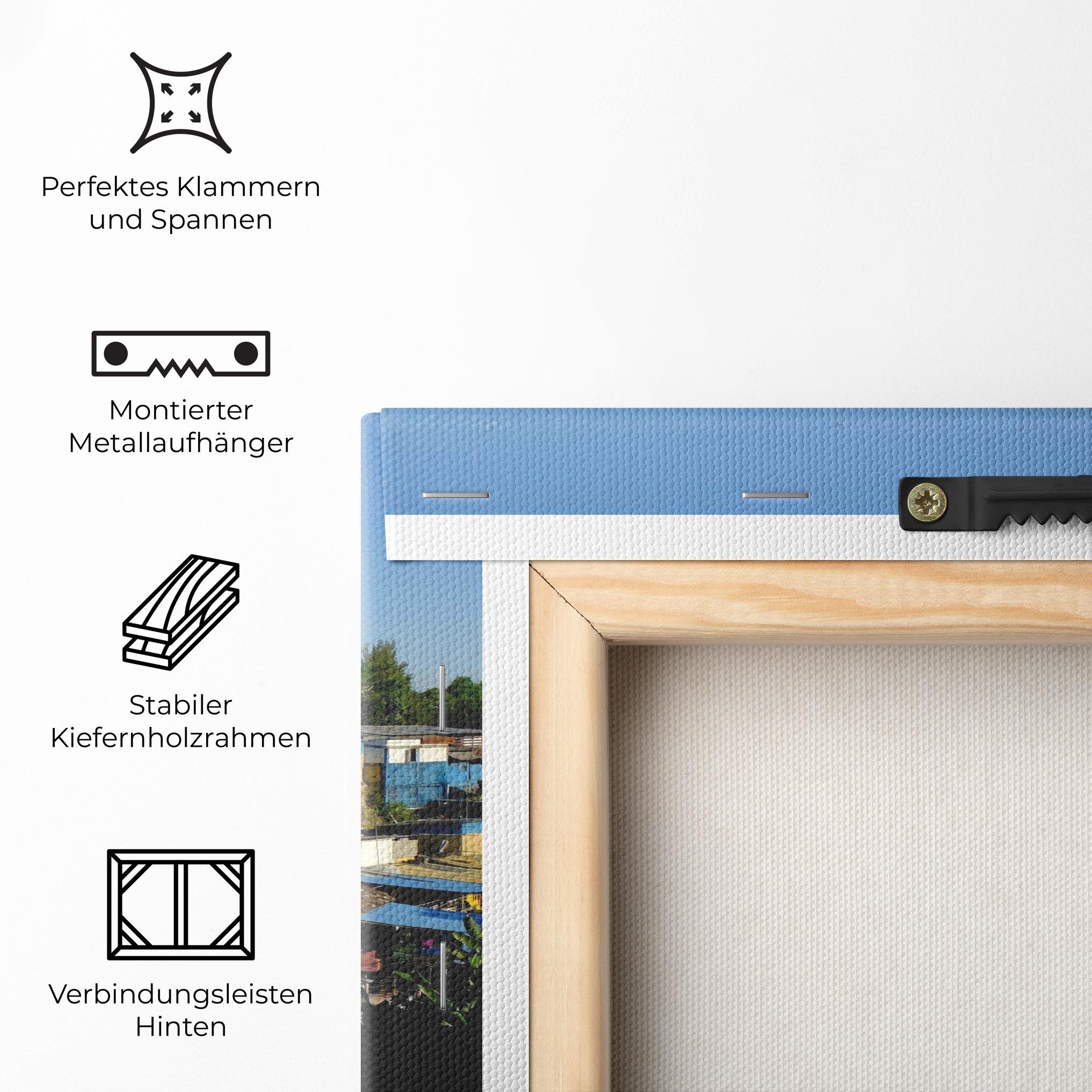 Leinwandbild Slum Building mockup 5