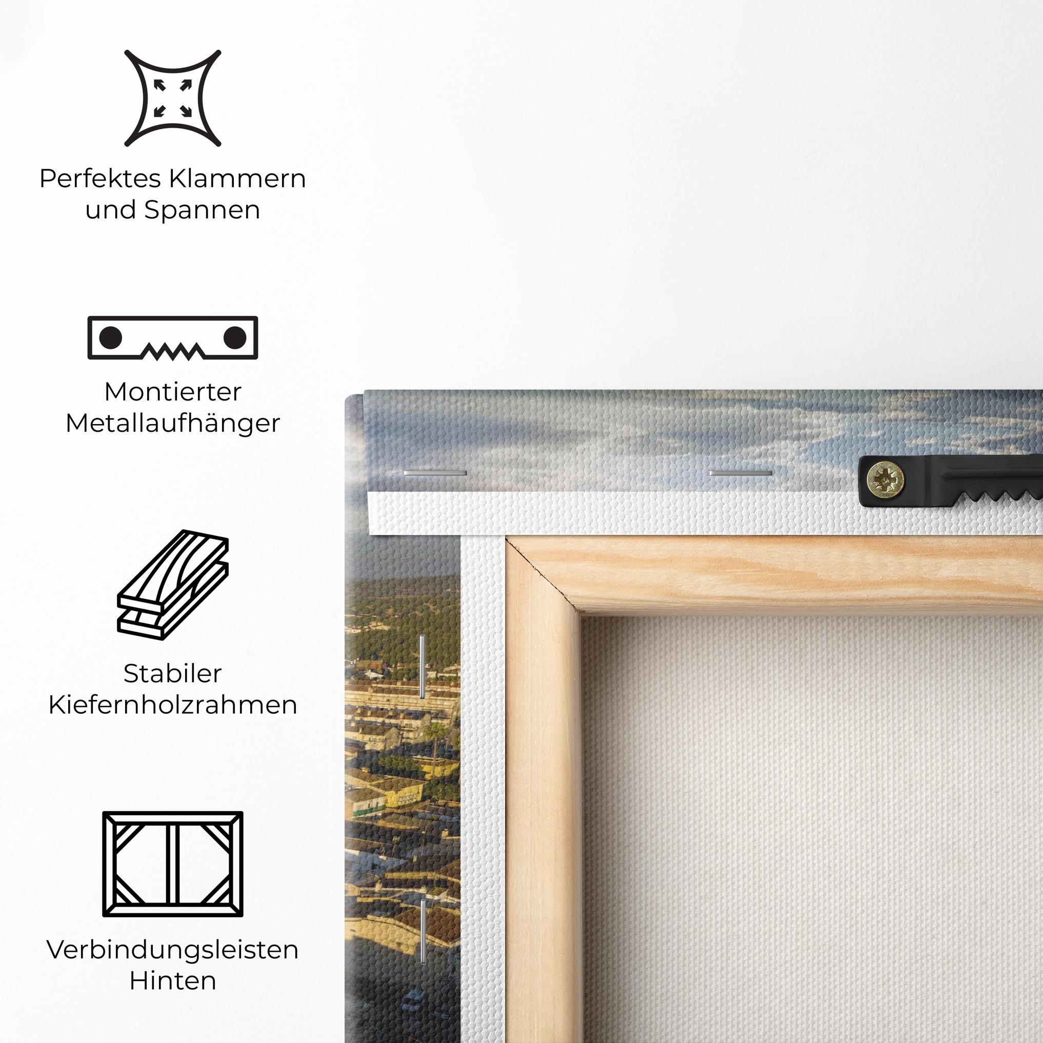 Leinwandbild Streets Town Sunrise mockup 5