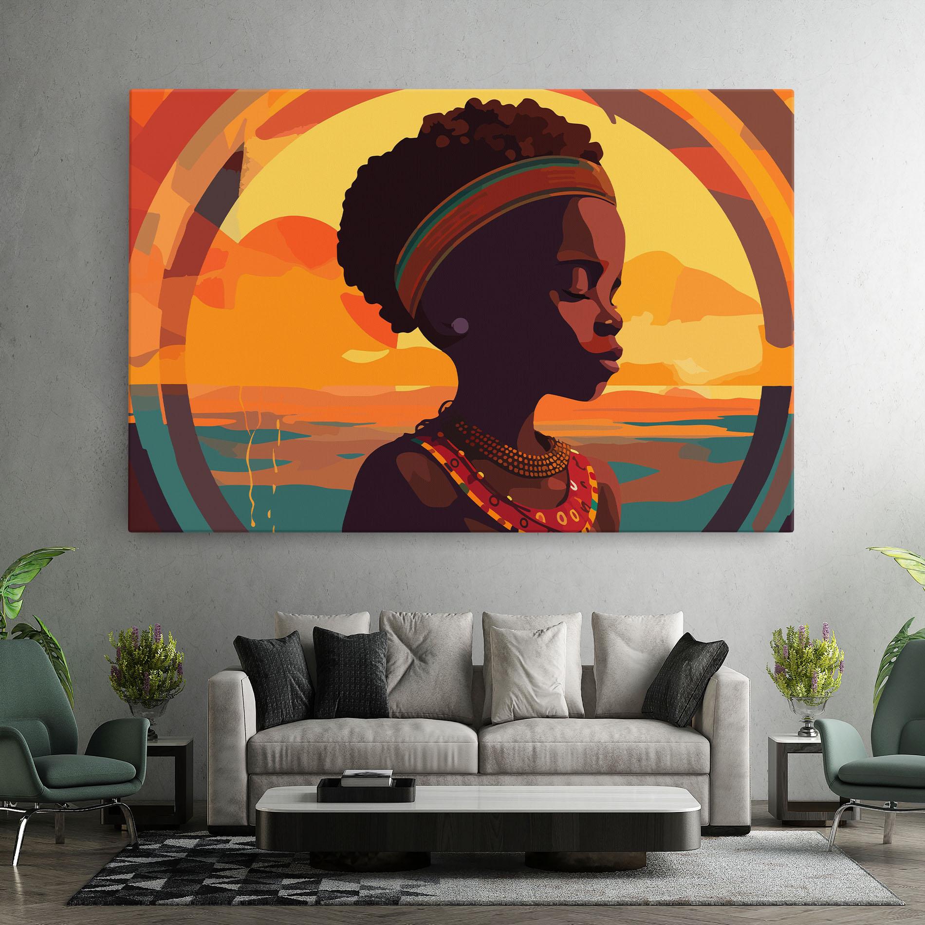 Leinwandbild African Pretty Child mockup 7