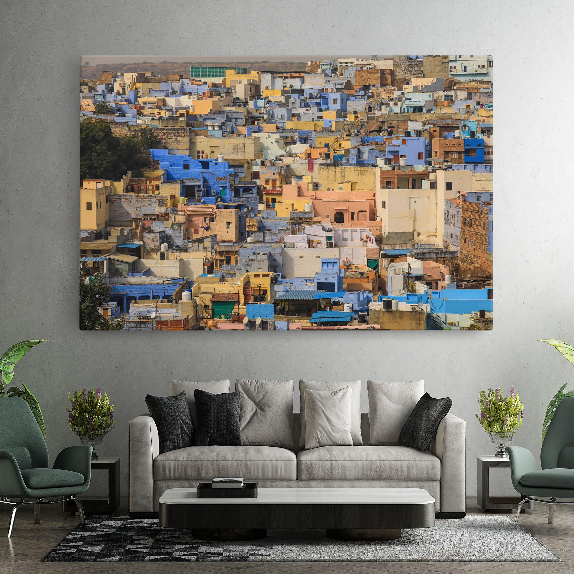 Leinwandbild Rajasthan View India mockup 7