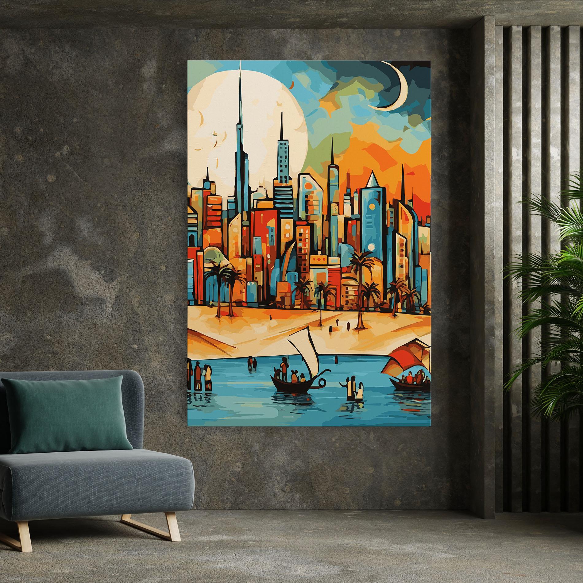 Leinwandbild African Moon mockup 7