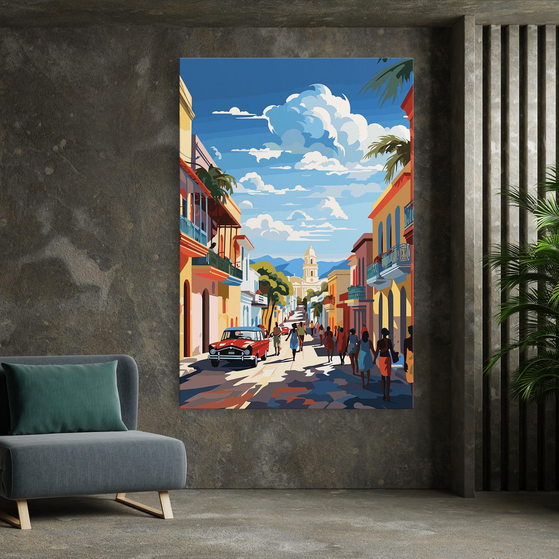 Leinwandbild African Street mockup 7