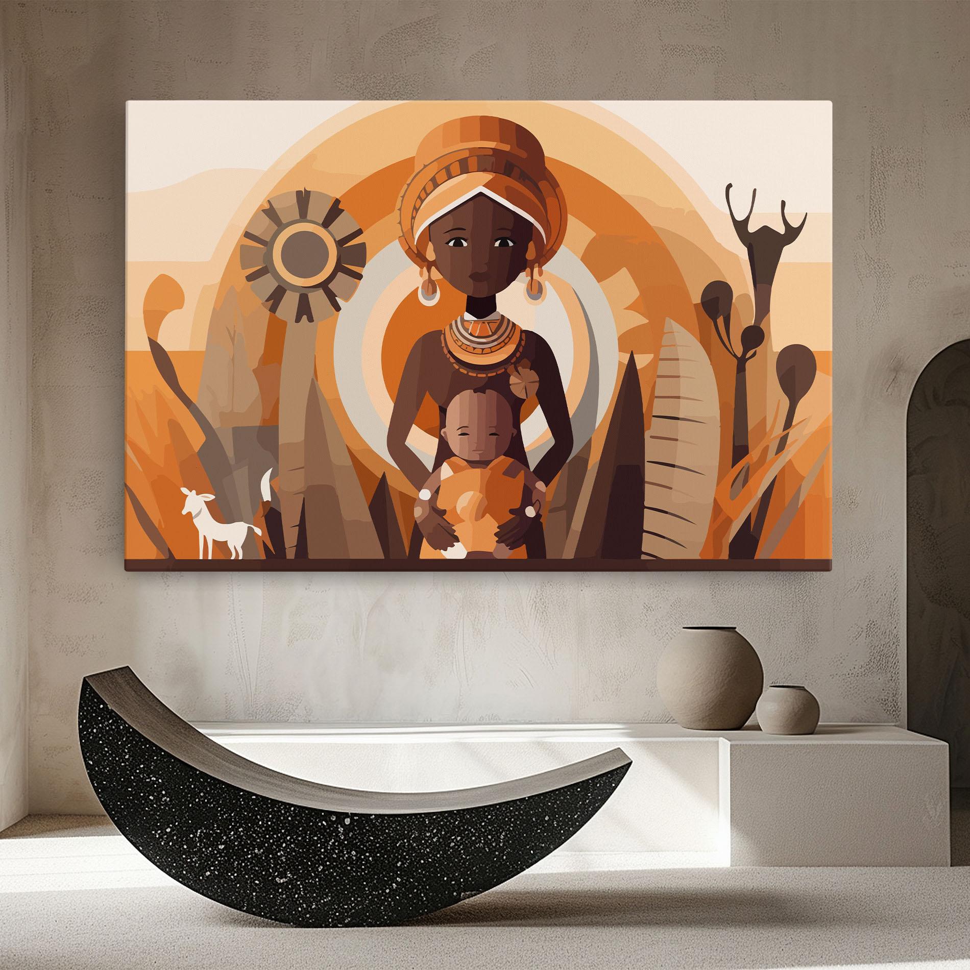 Leinwandbild African Baby mockup 8