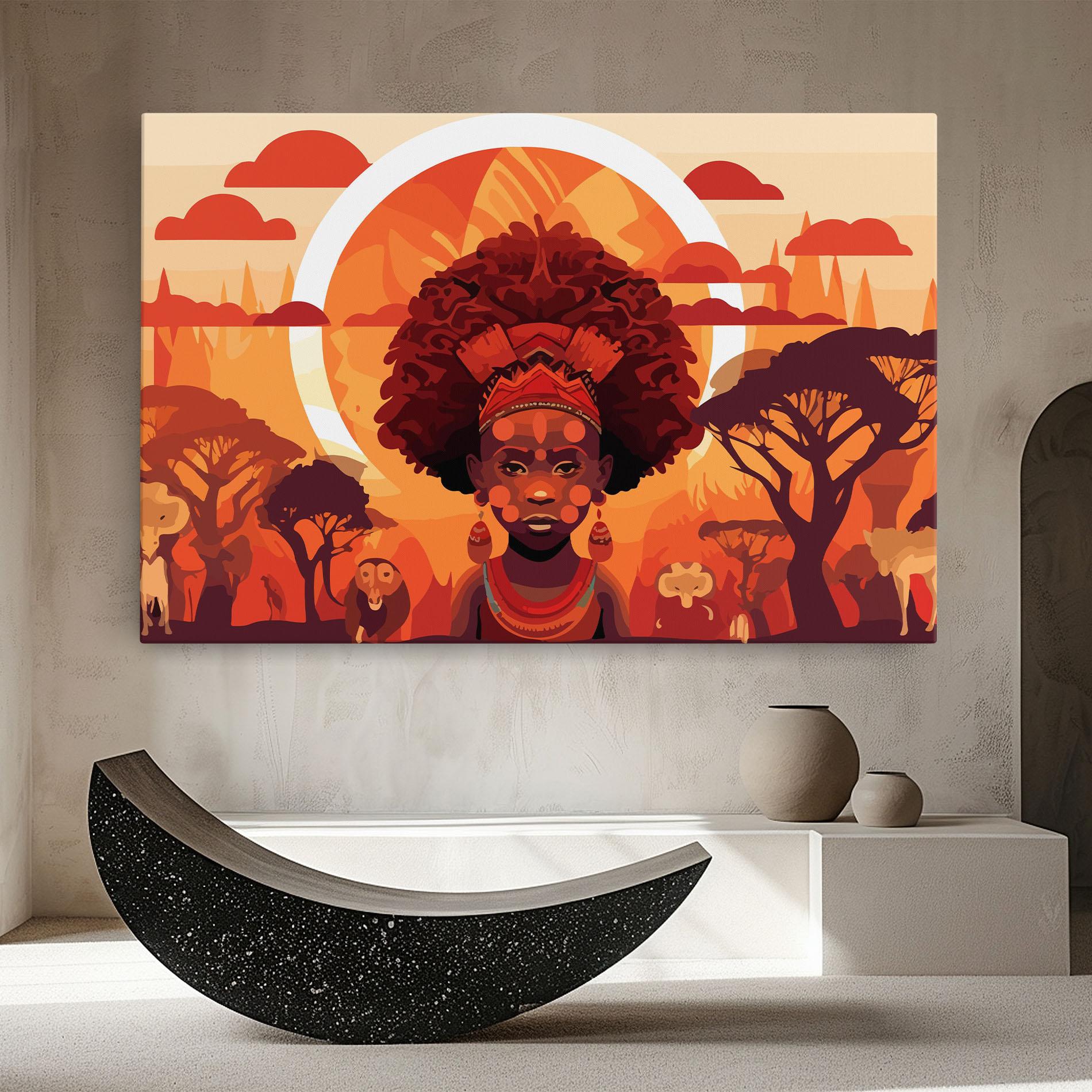 Leinwandbild African Chid mockup 8