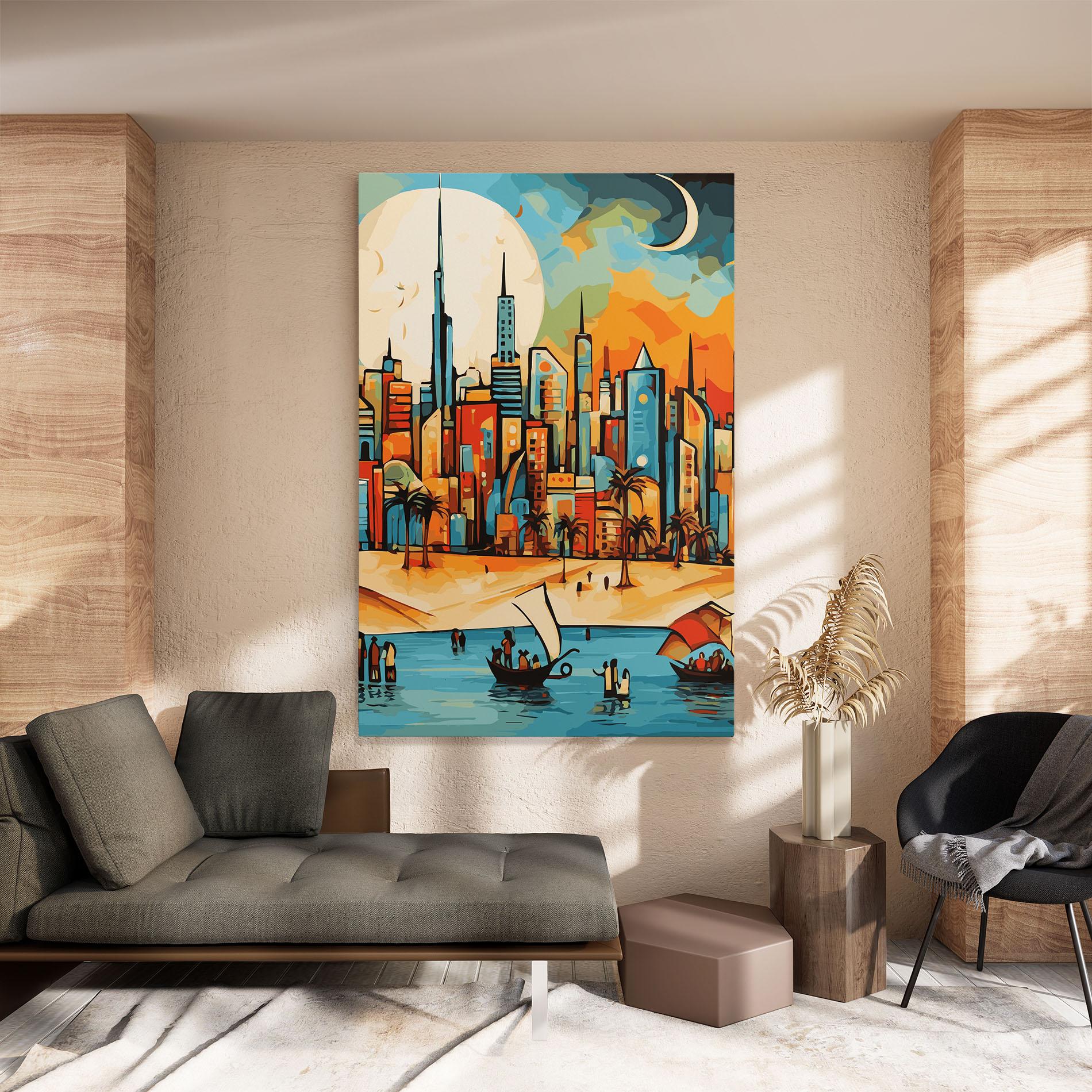 Leinwandbild African Moon mockup 8