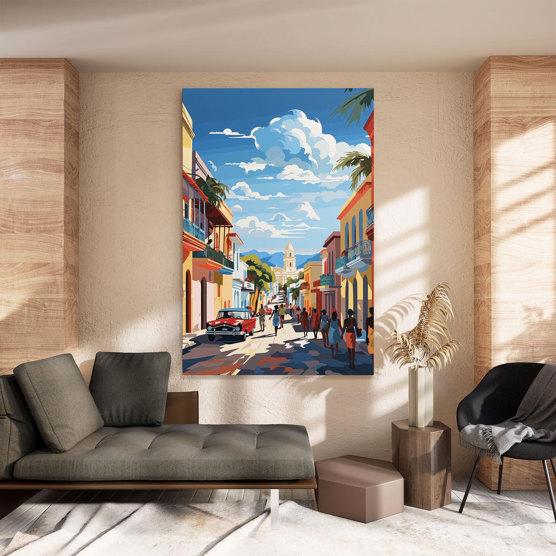 Leinwandbild African Street mockup 8