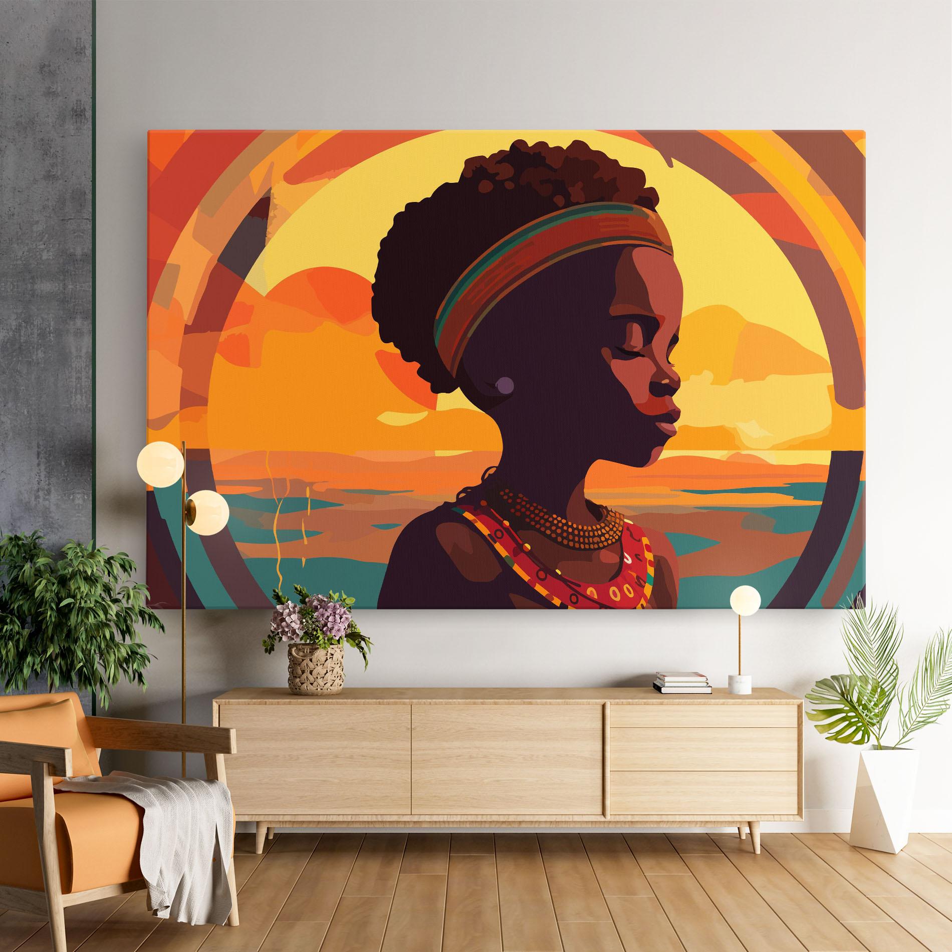 Leinwandbild African Pretty Child mockup 9