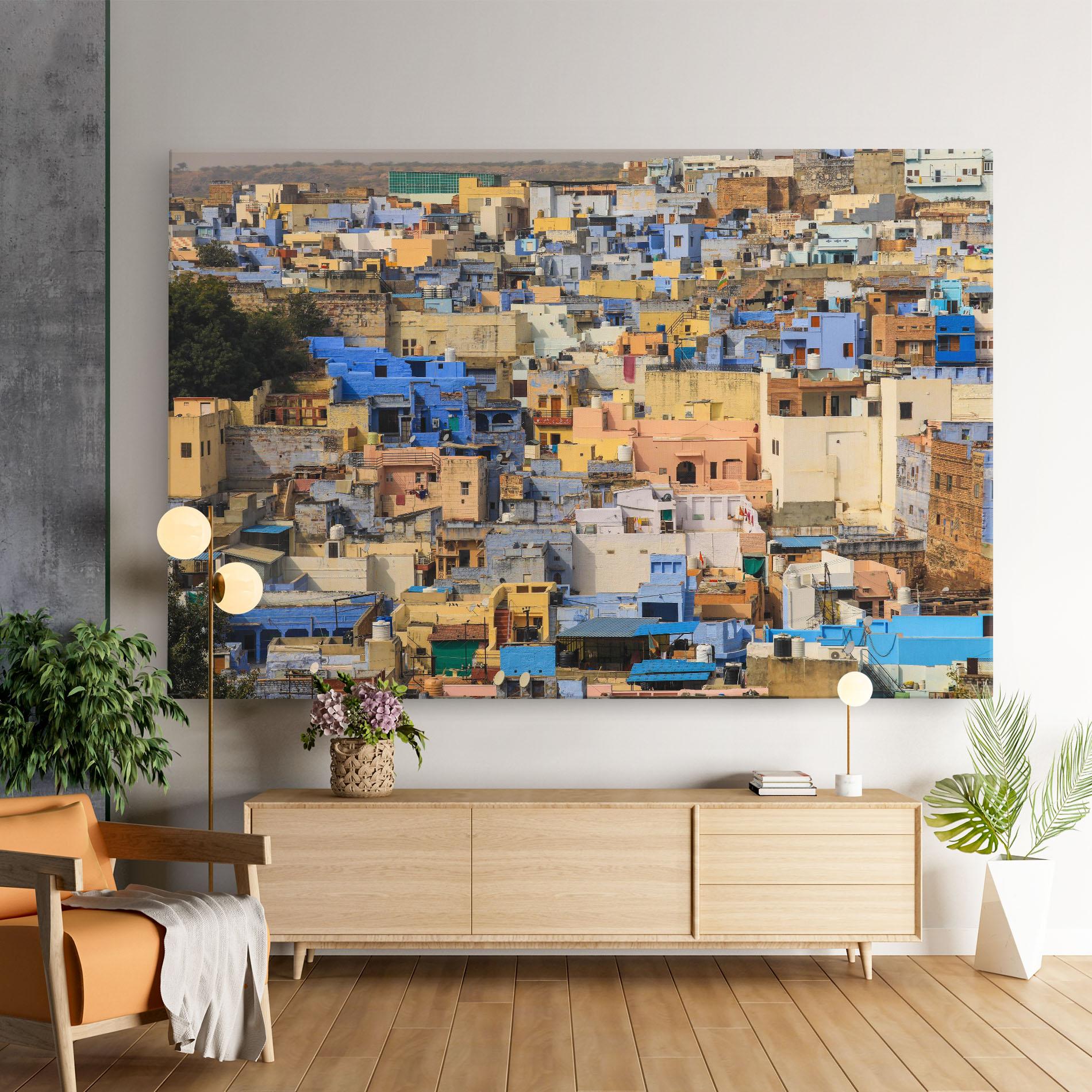 Leinwandbild Rajasthan View India mockup 9