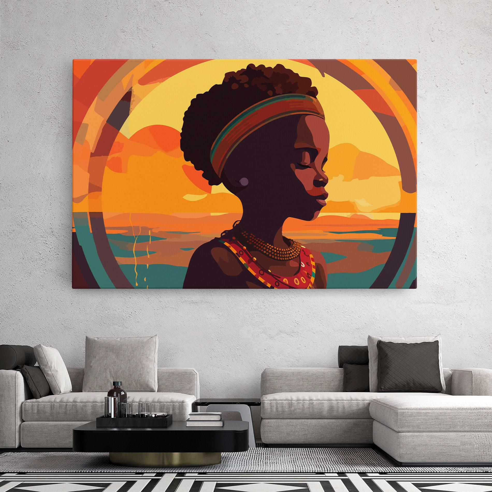 Leinwandbild African Pretty Child mockup 2