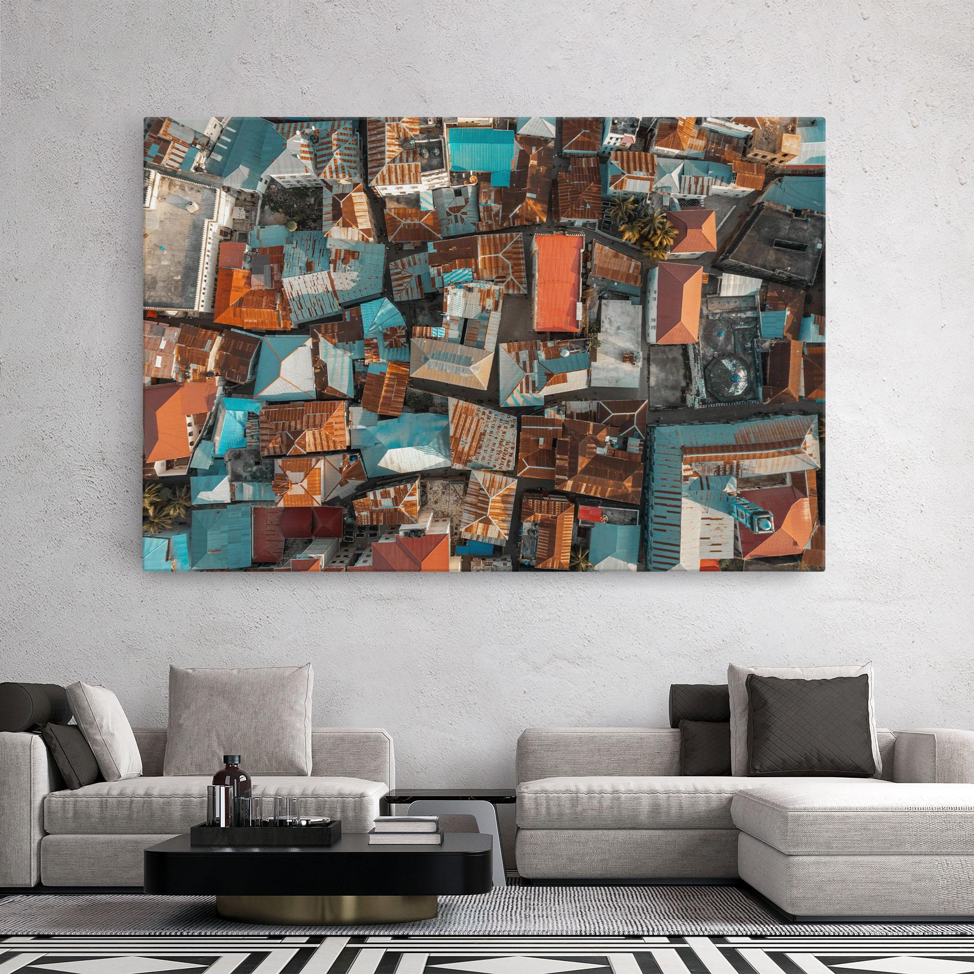 Leinwandbild Island Tanzania mockup 2