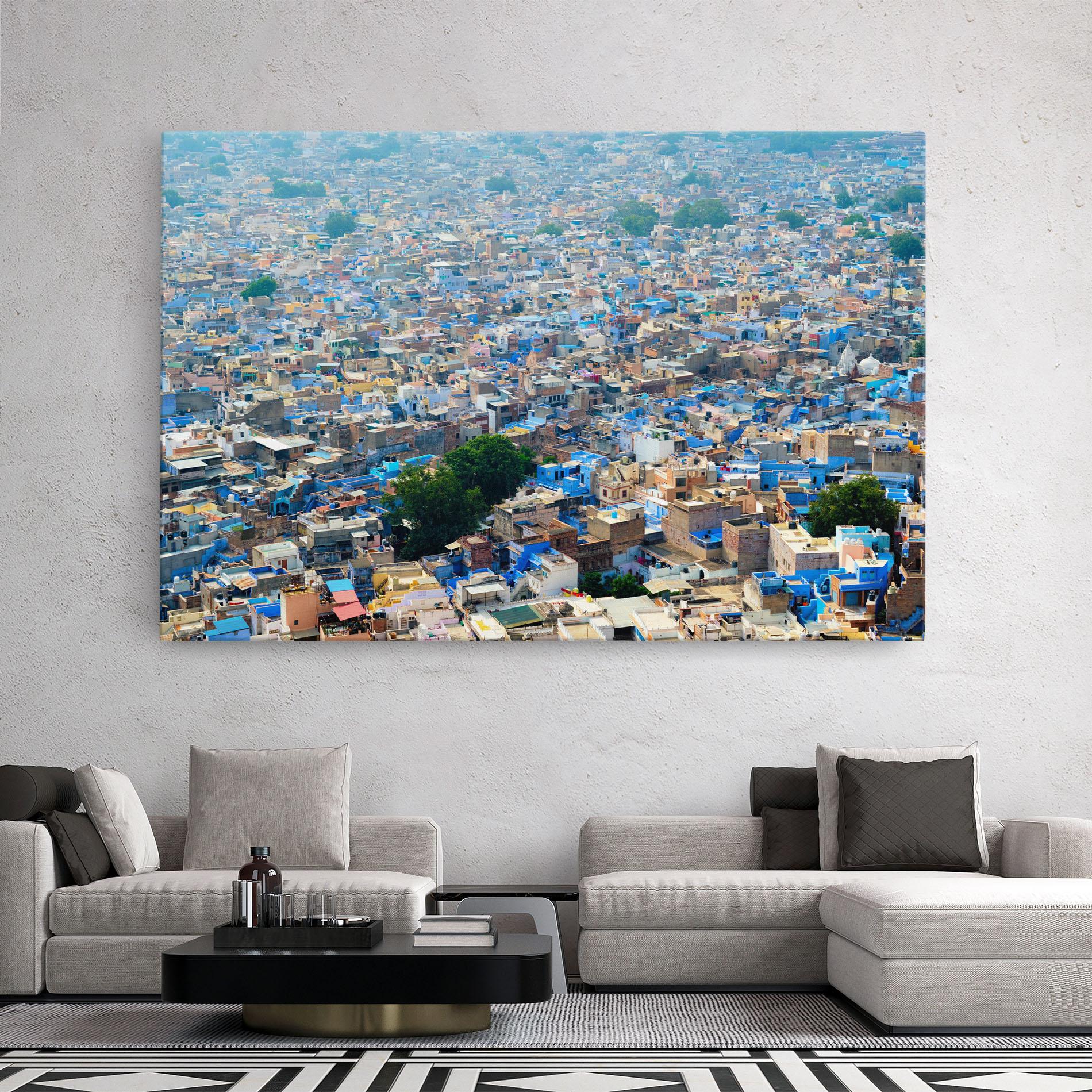 Leinwandbild Rajasthan India Buildings mockup 2