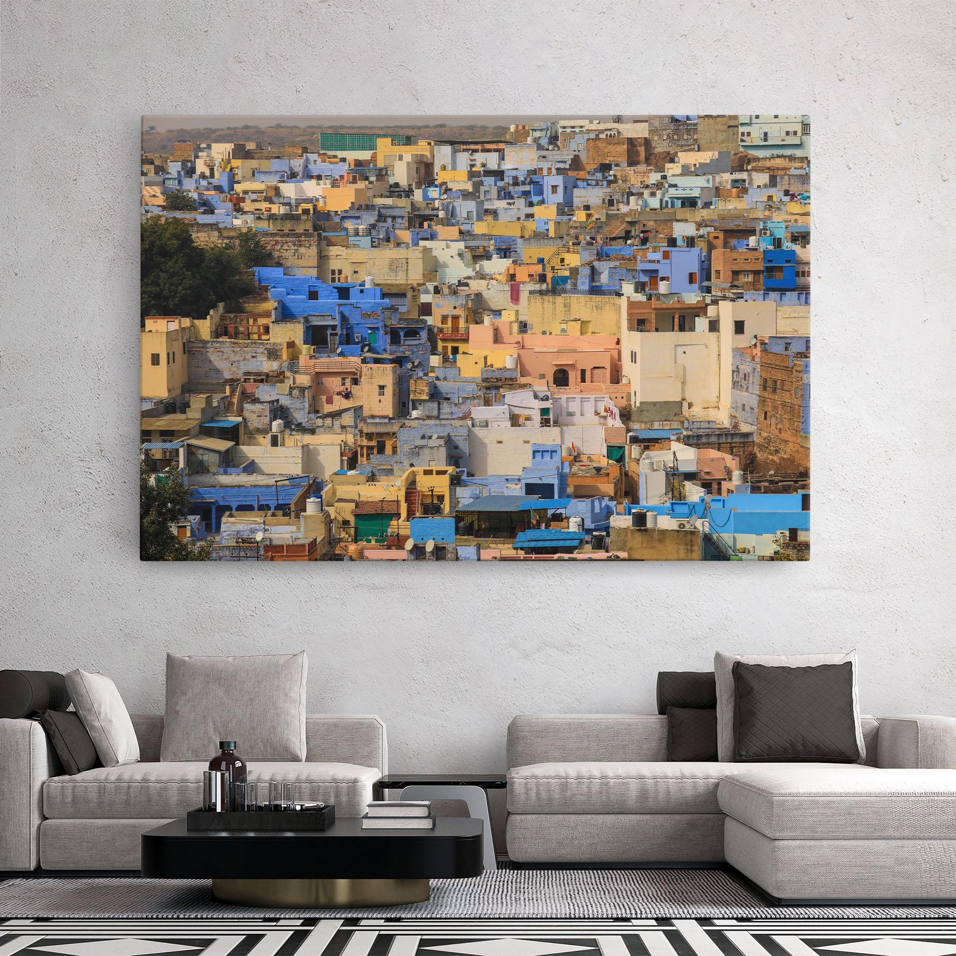 Leinwandbild Rajasthan View India mockup 2