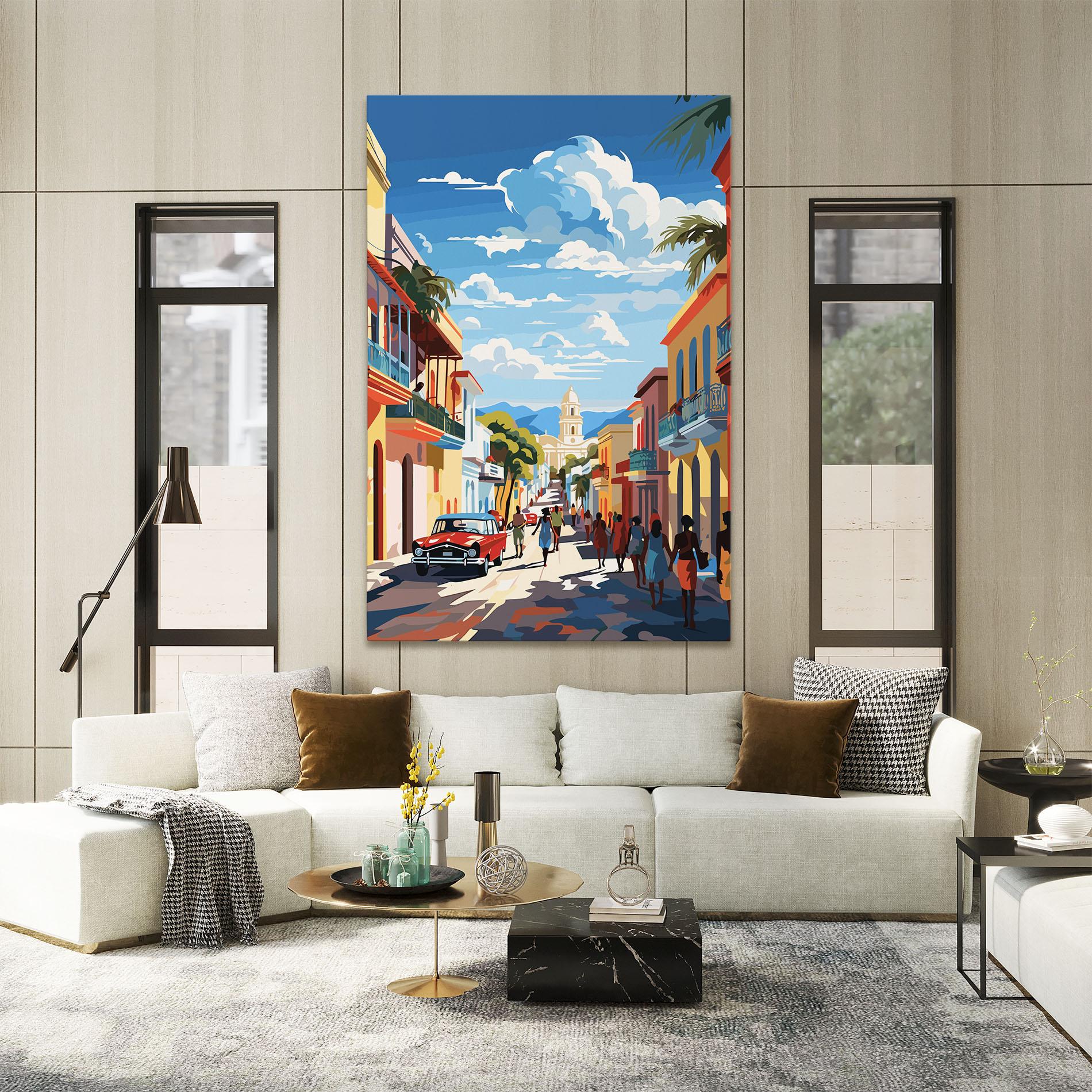 Leinwandbild African Street mockup 2