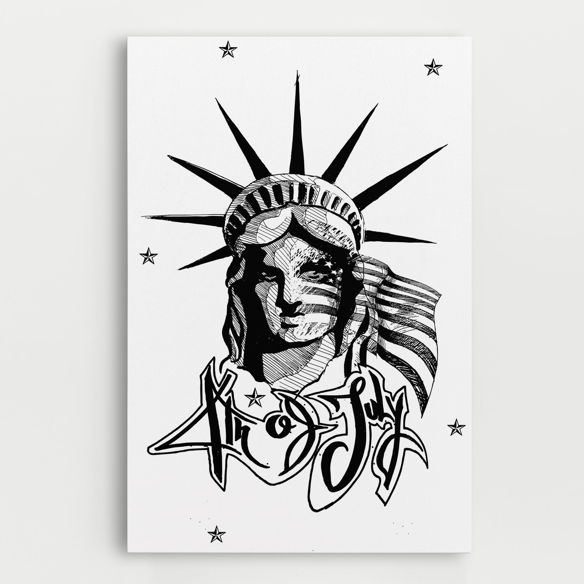 Head Of Liberty Statue mockup 0