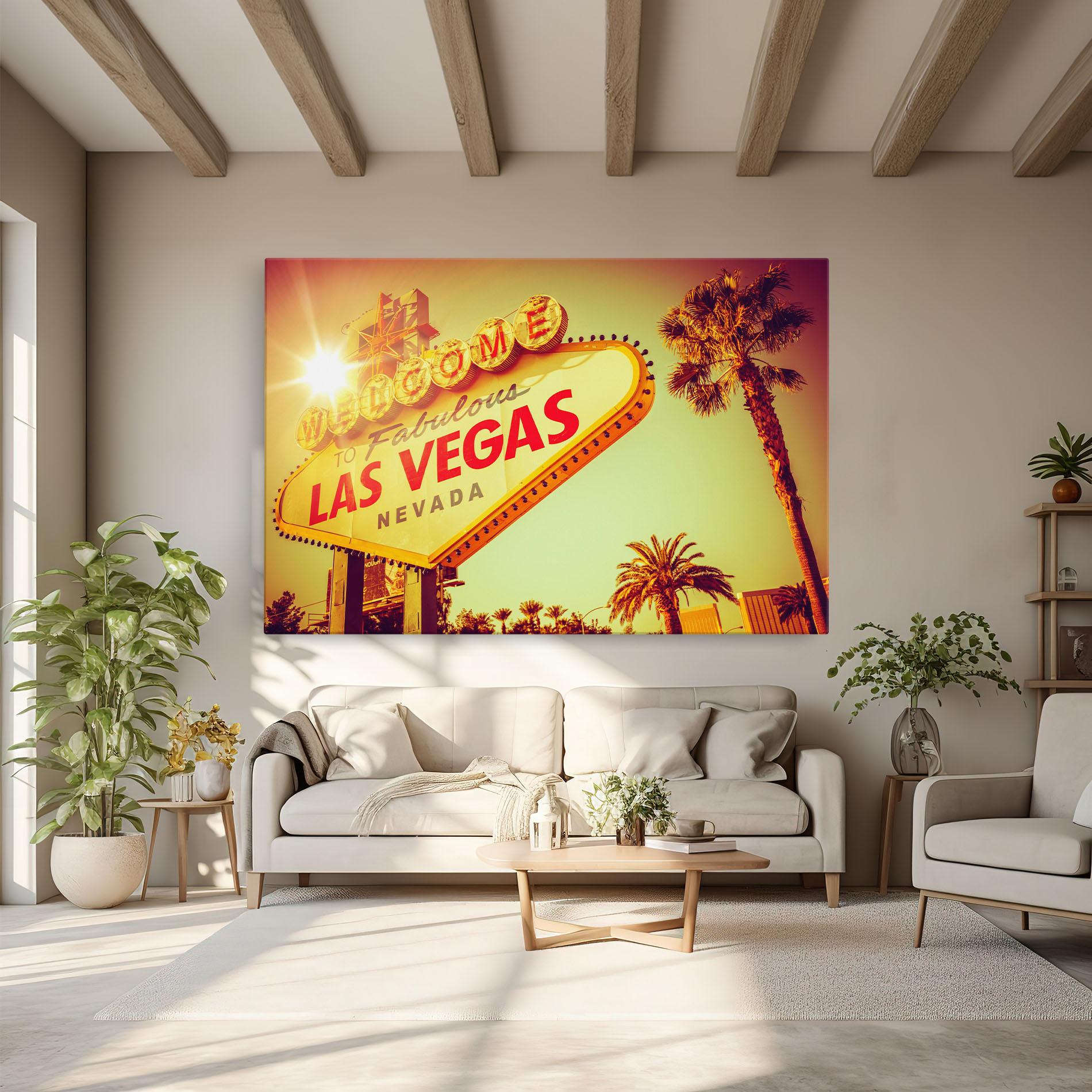Leinwandbild Las Vegas Nevada mockup 6