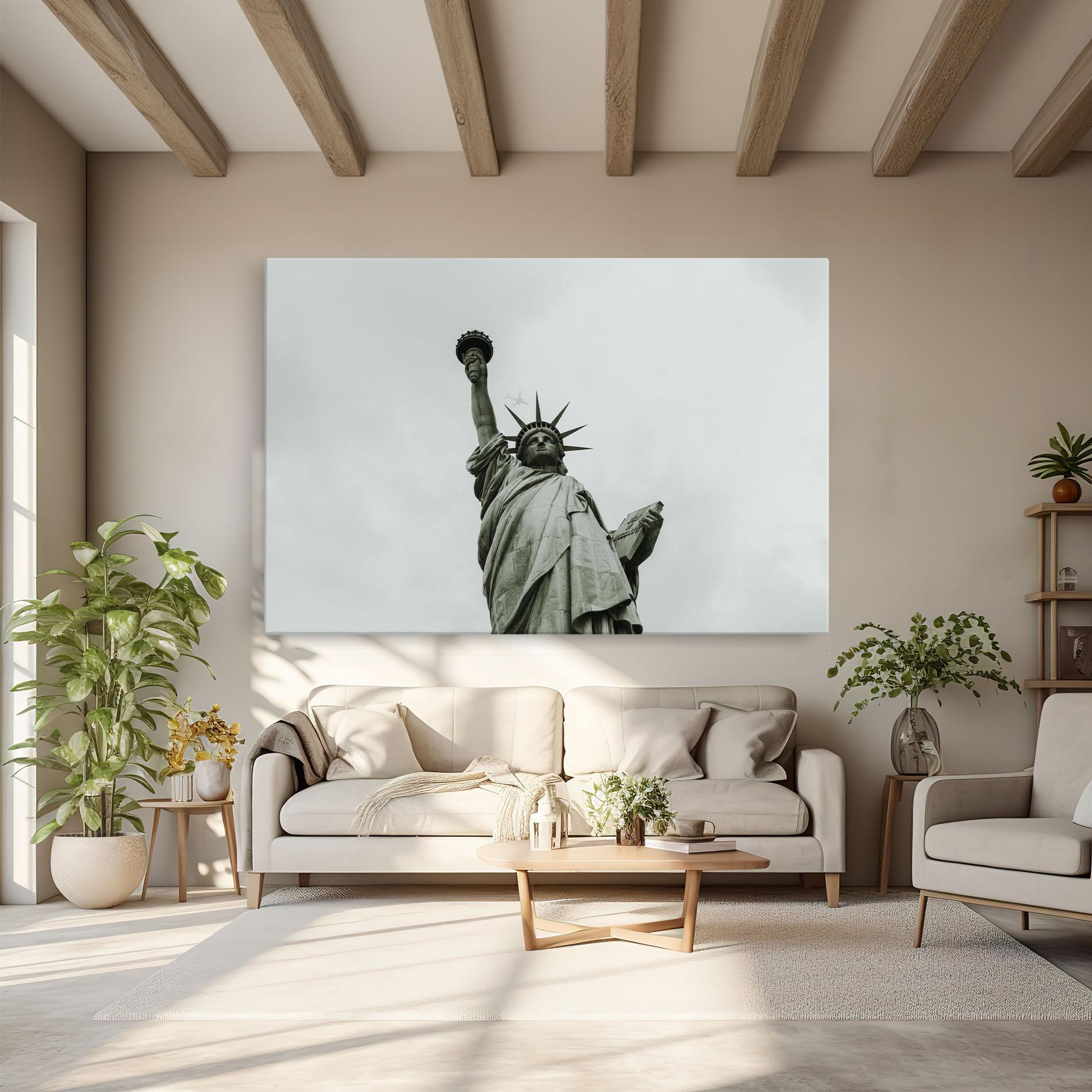 Leinwandbild Liberty Statue Day mockup 6