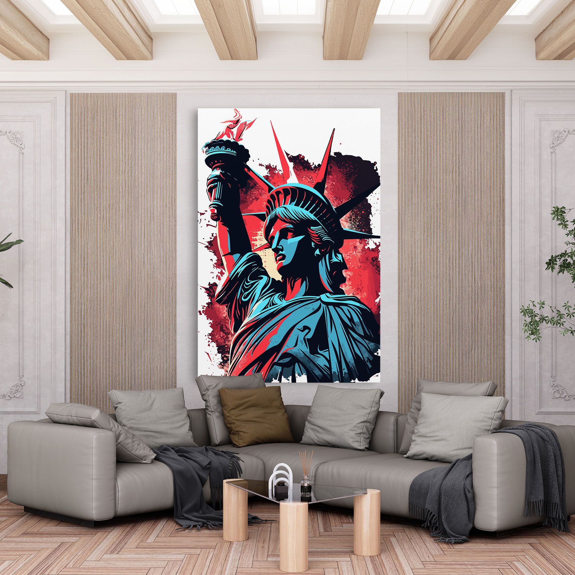 Liberty Statue Art mockup 6