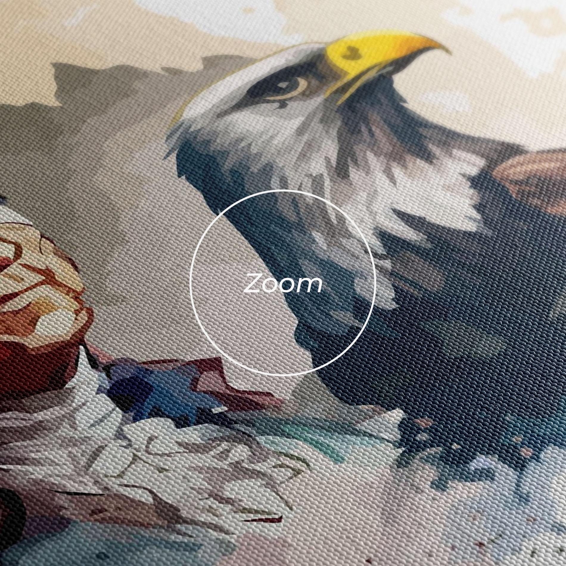 Leinwandbild American Flag Art mockup 3