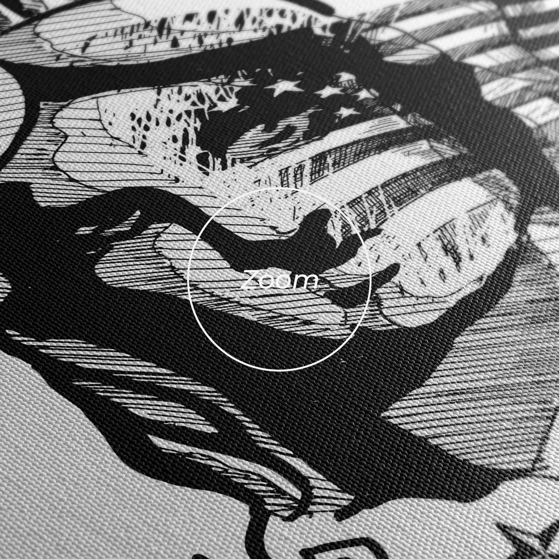 Leinwandbild Head Of Liberty Statue mockup 3