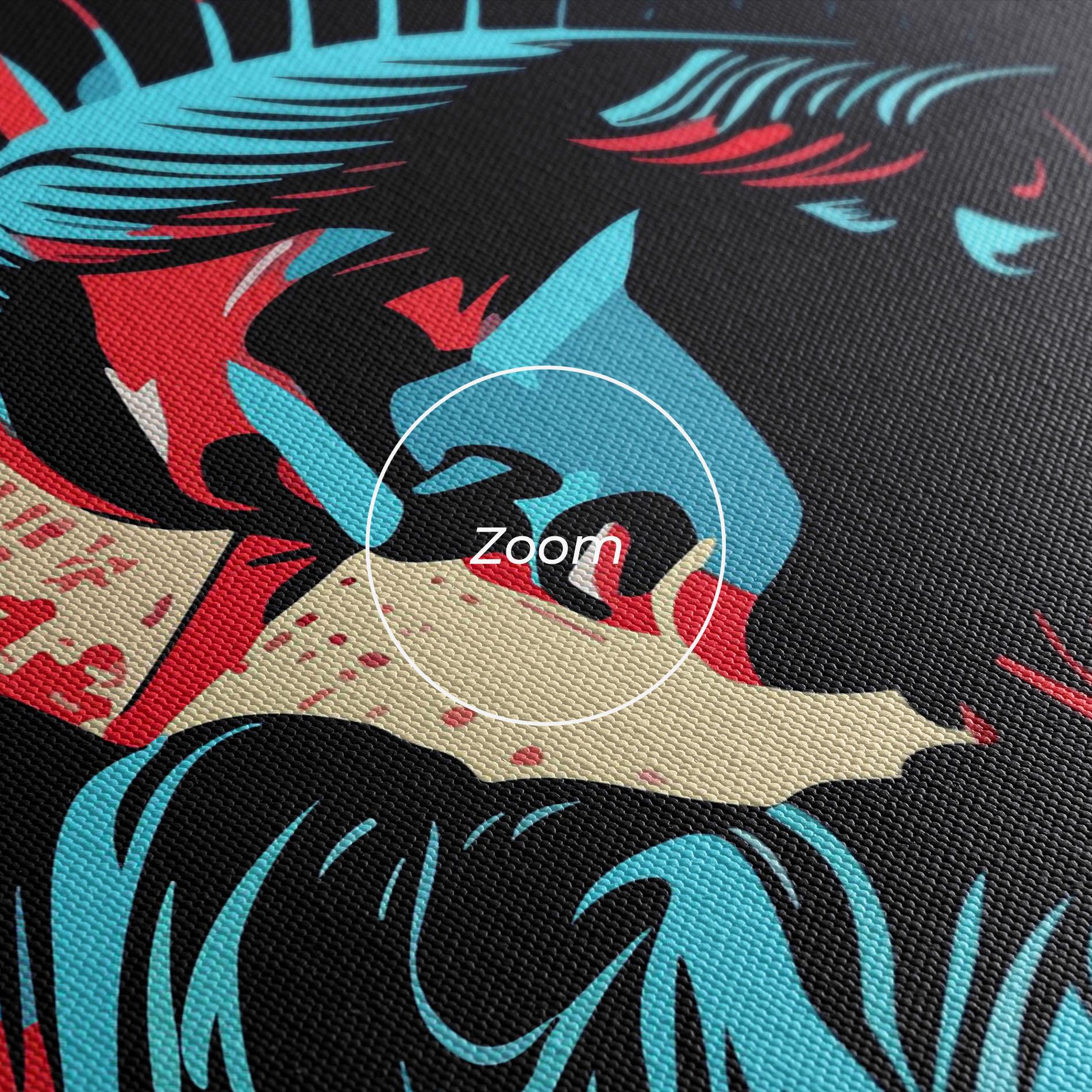 Leinwandbild Liberty Statue Art mockup 3