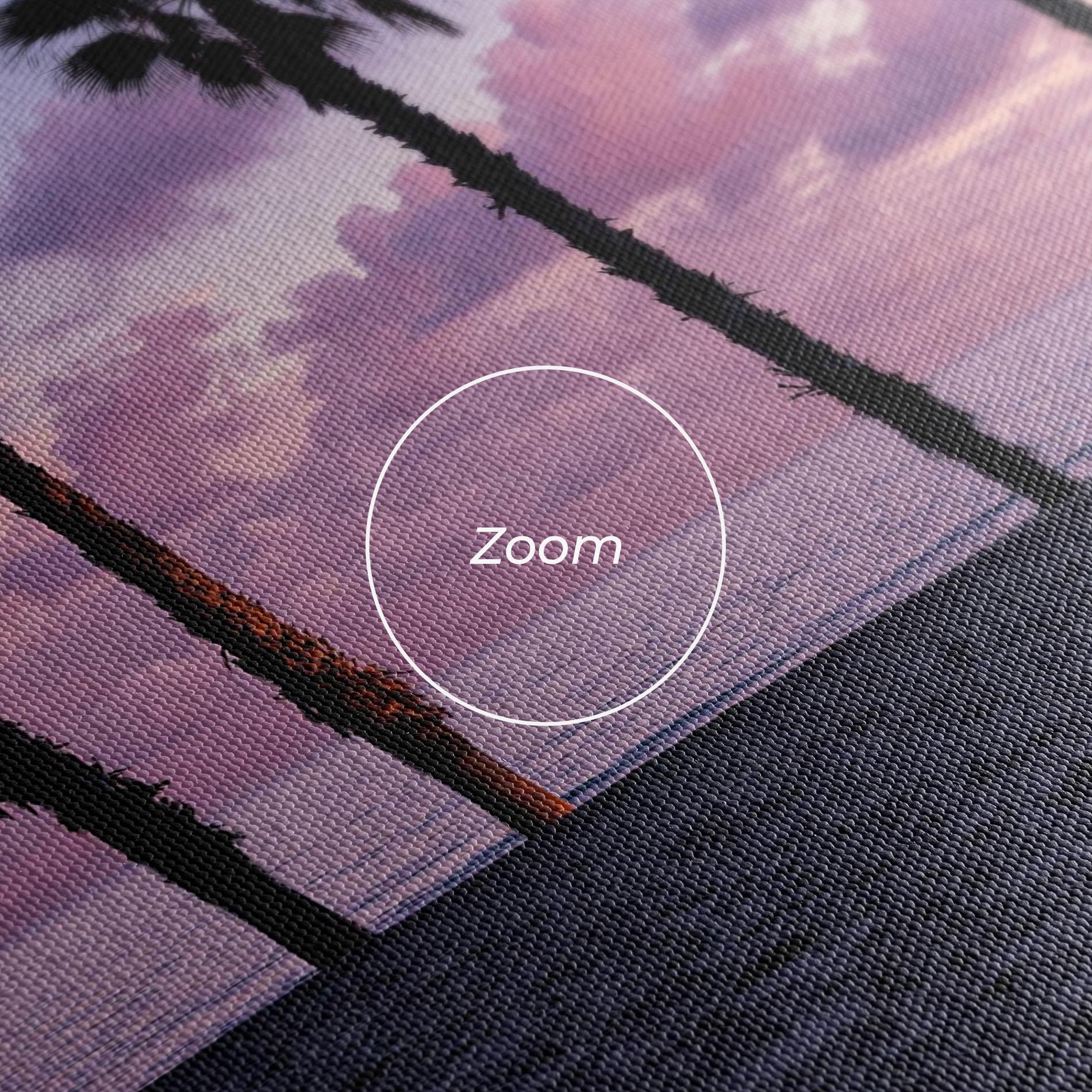 Leinwandbild Palm Trees Beach mockup 3