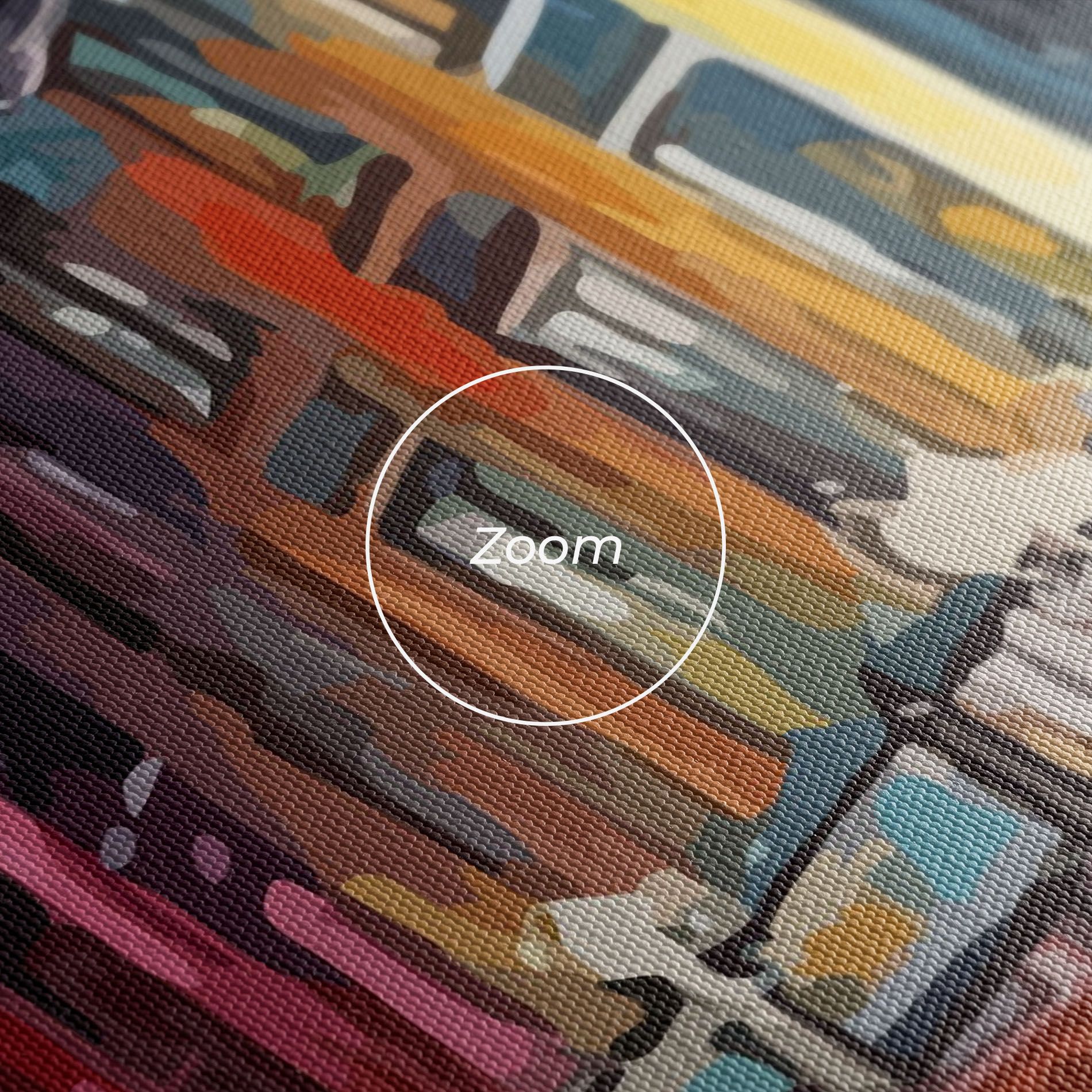 Yellow Car City Art mockup 3