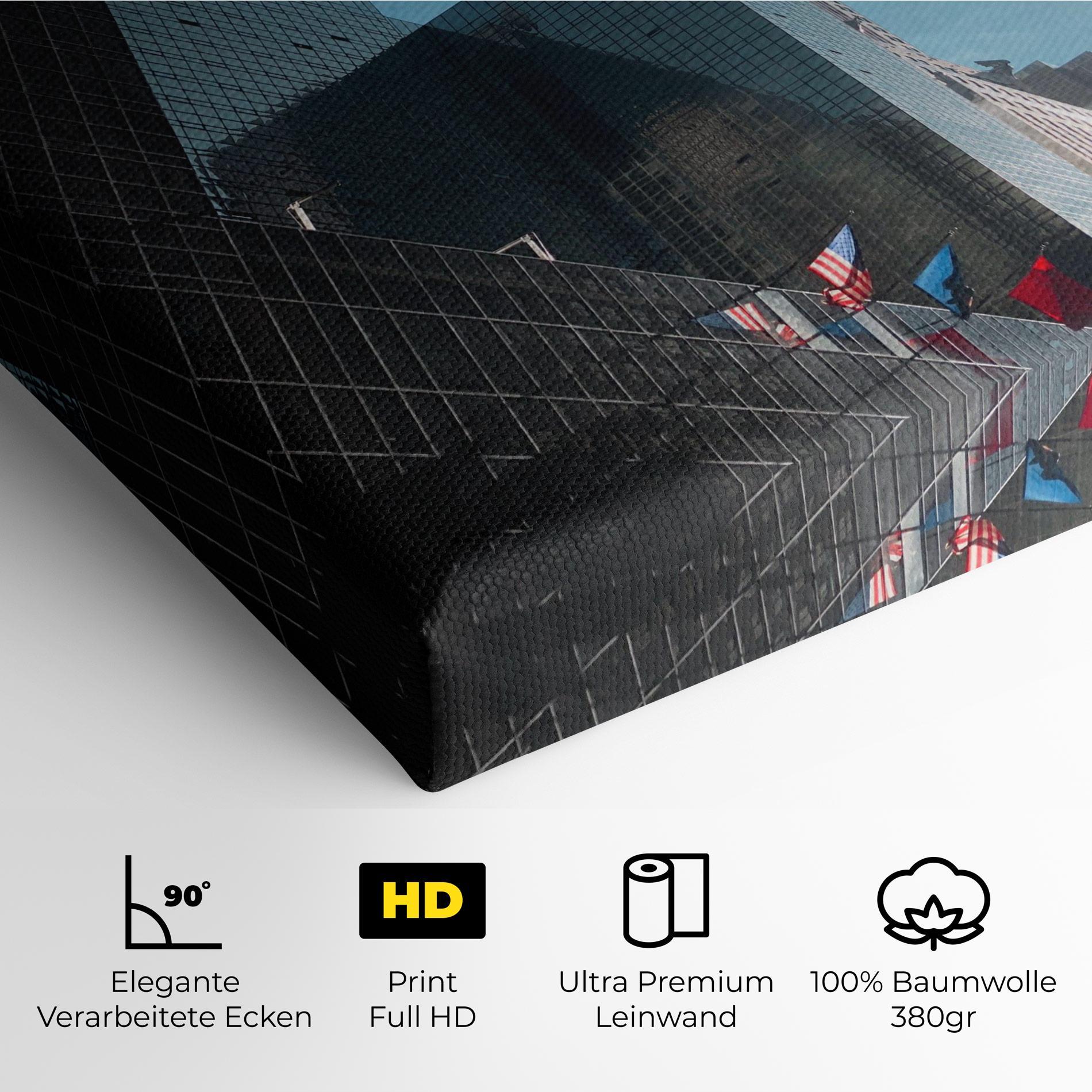 Leinwandbild Big Glass Tower mockup 4